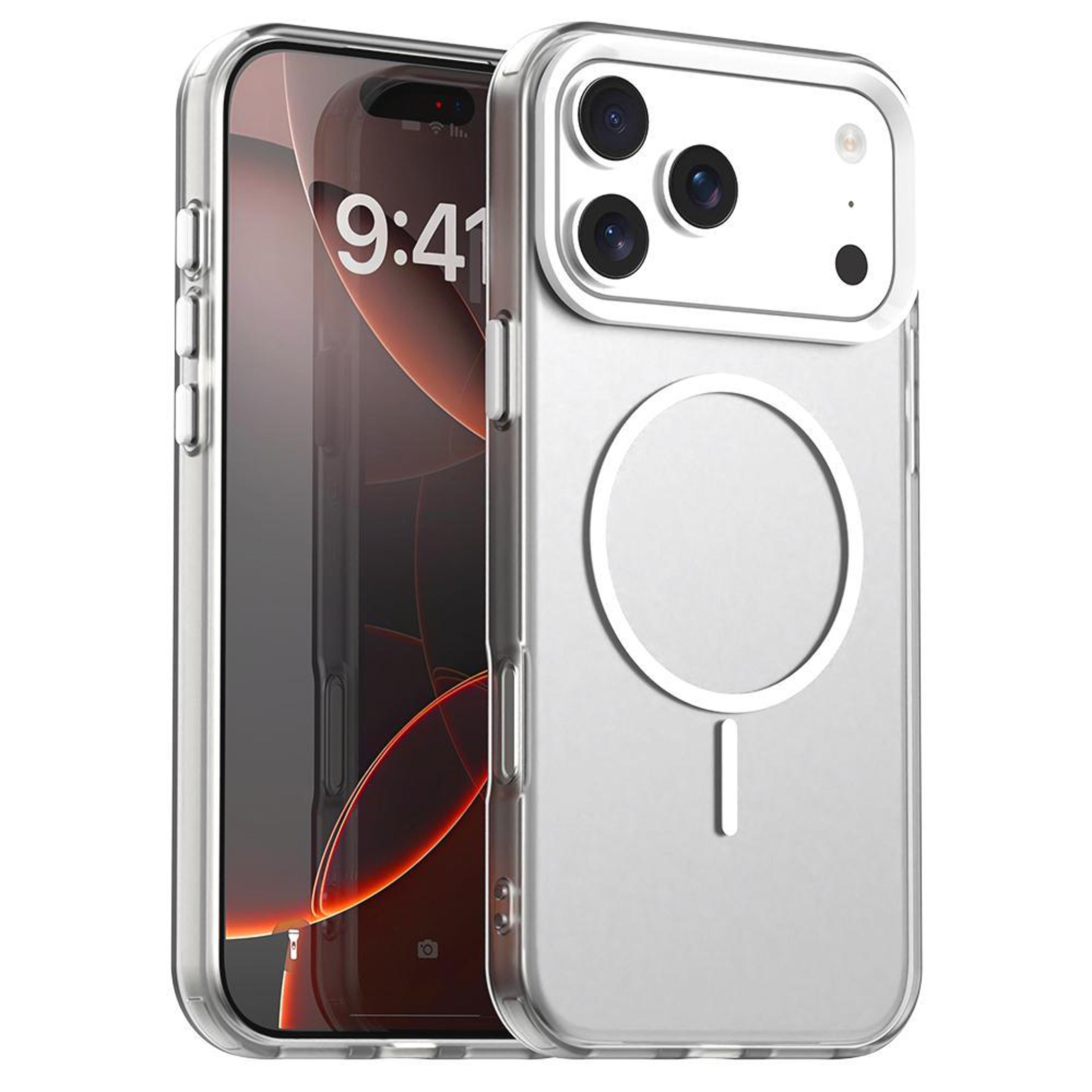 iphone 18 pro max magsafe phone case clear hybrid tpu pc shockproof protective cover