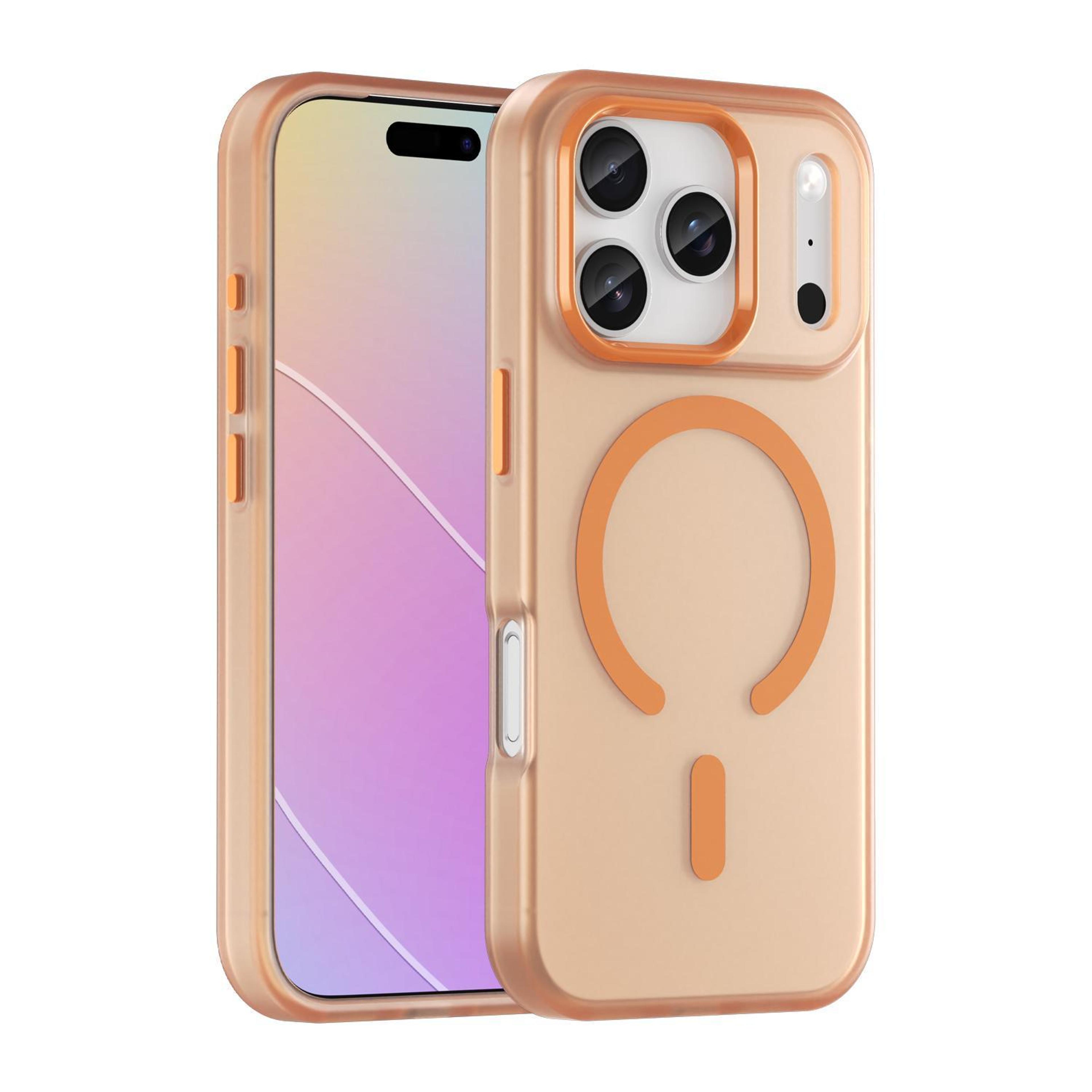 frosted translucent magsafe phone case with drop protection for iphone 18 pro