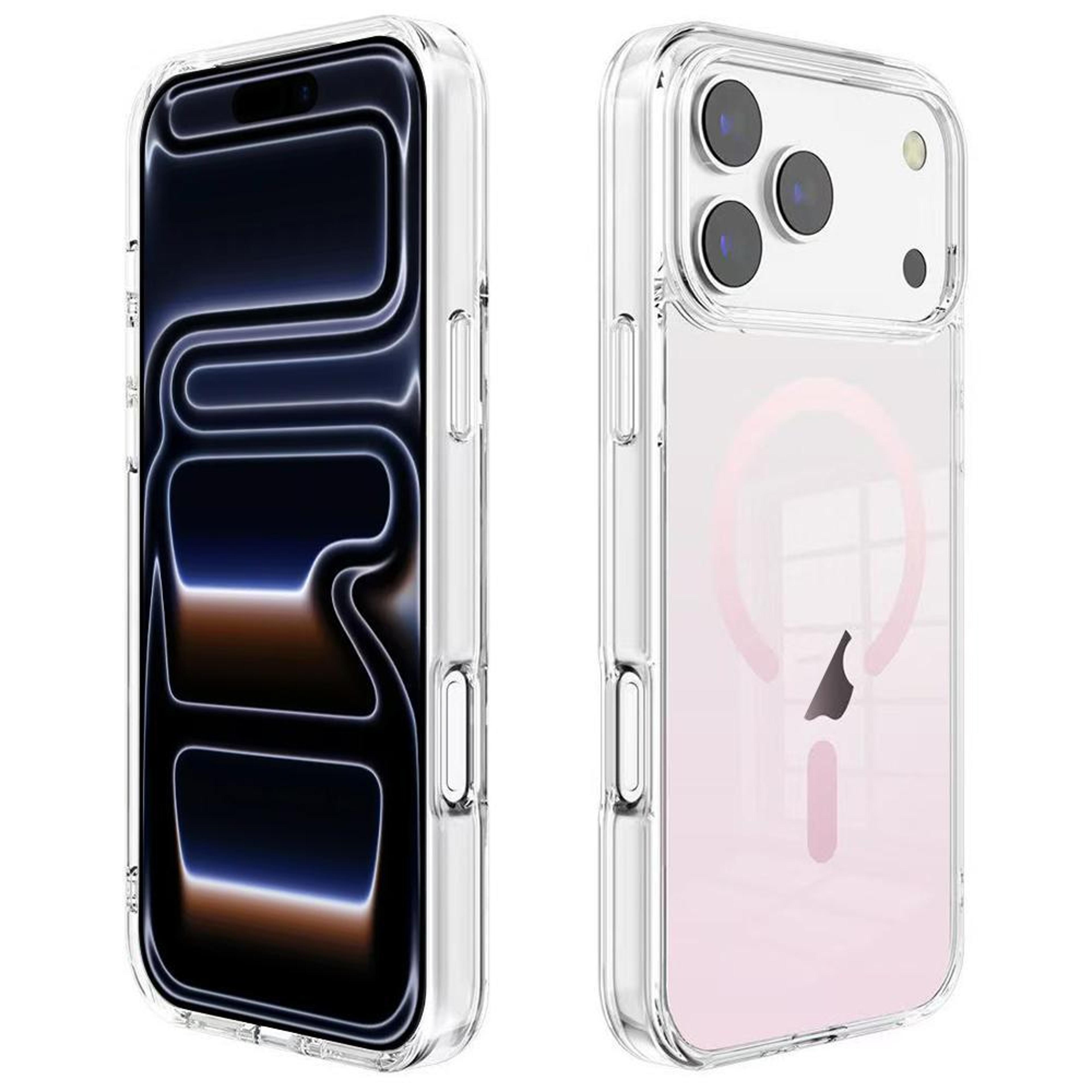 iphone 18 pro max gradient transparent pc magsafe phone case