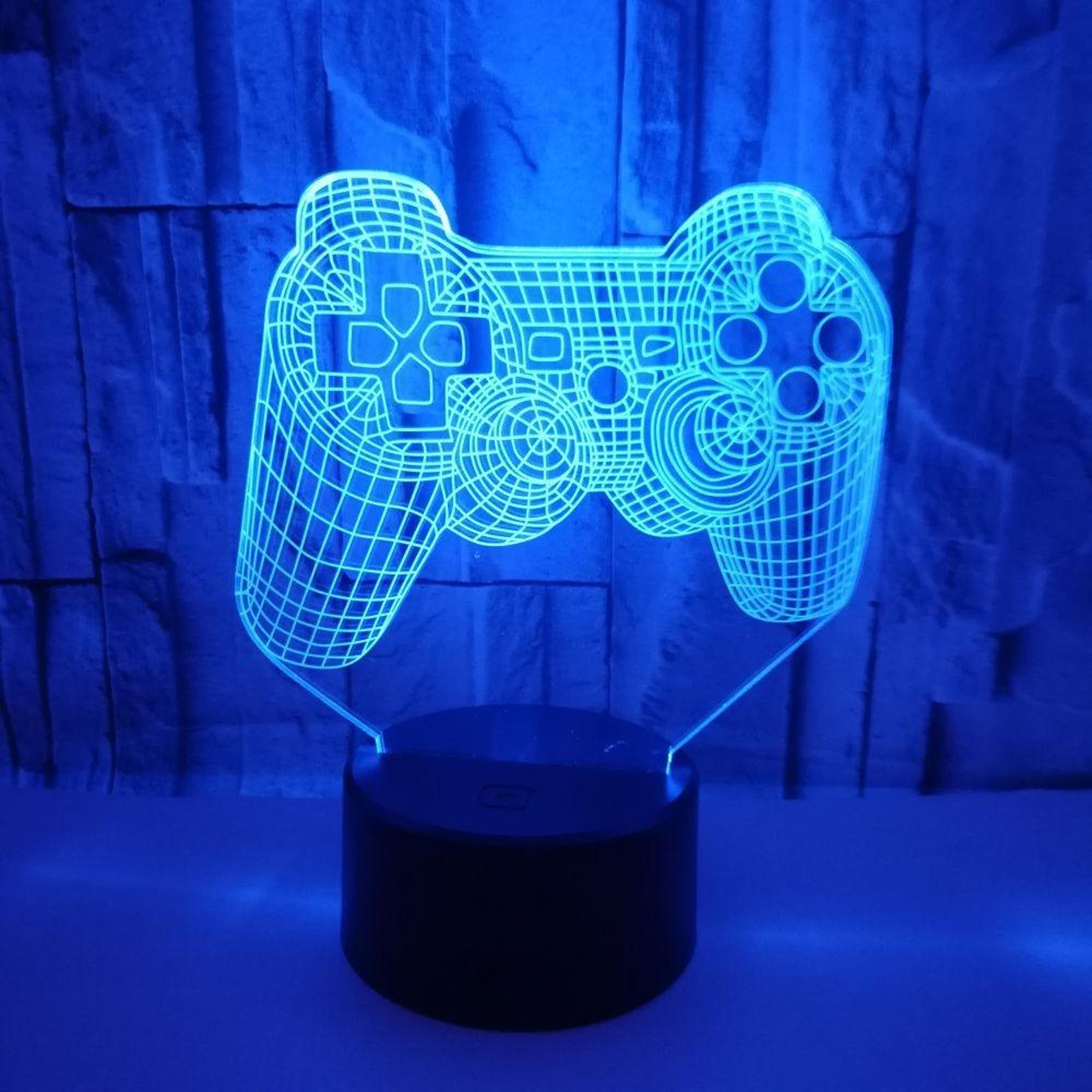 3d gamepad led night light with remote and touch control