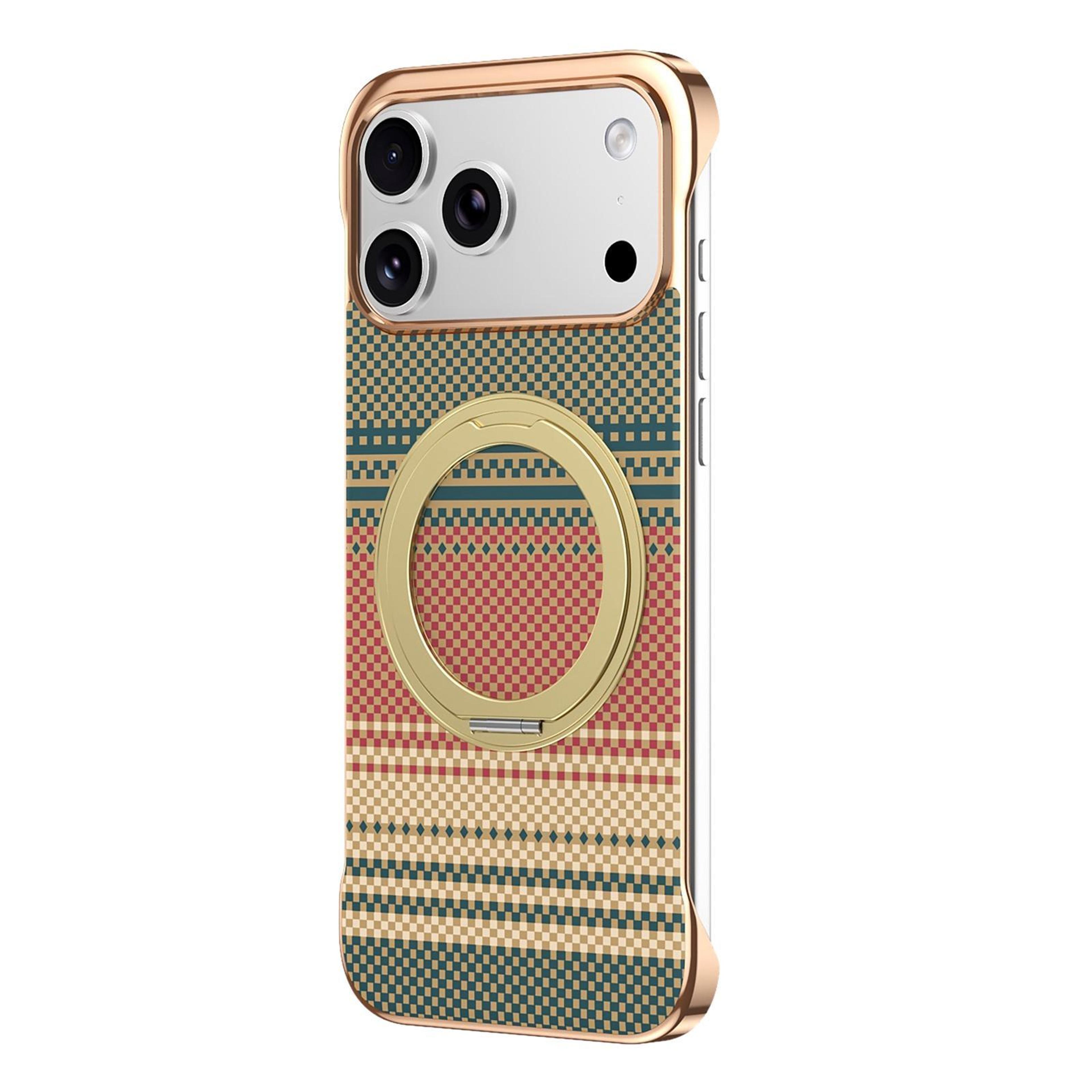 magnetic phone case for iphone 18 pro max with 360° rotating kickstand