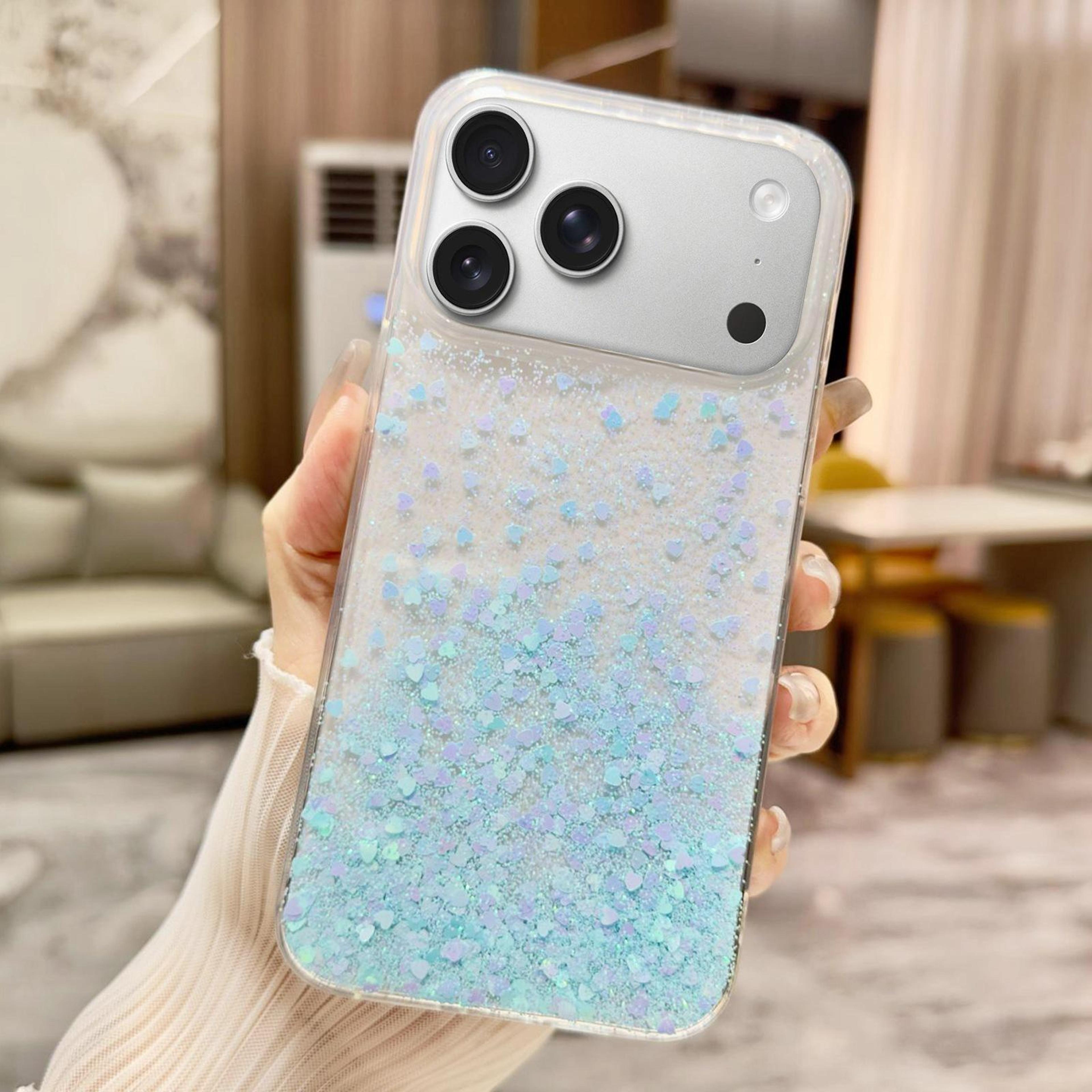 iphone 18 pro max glitter gradient sequin tpu phone case