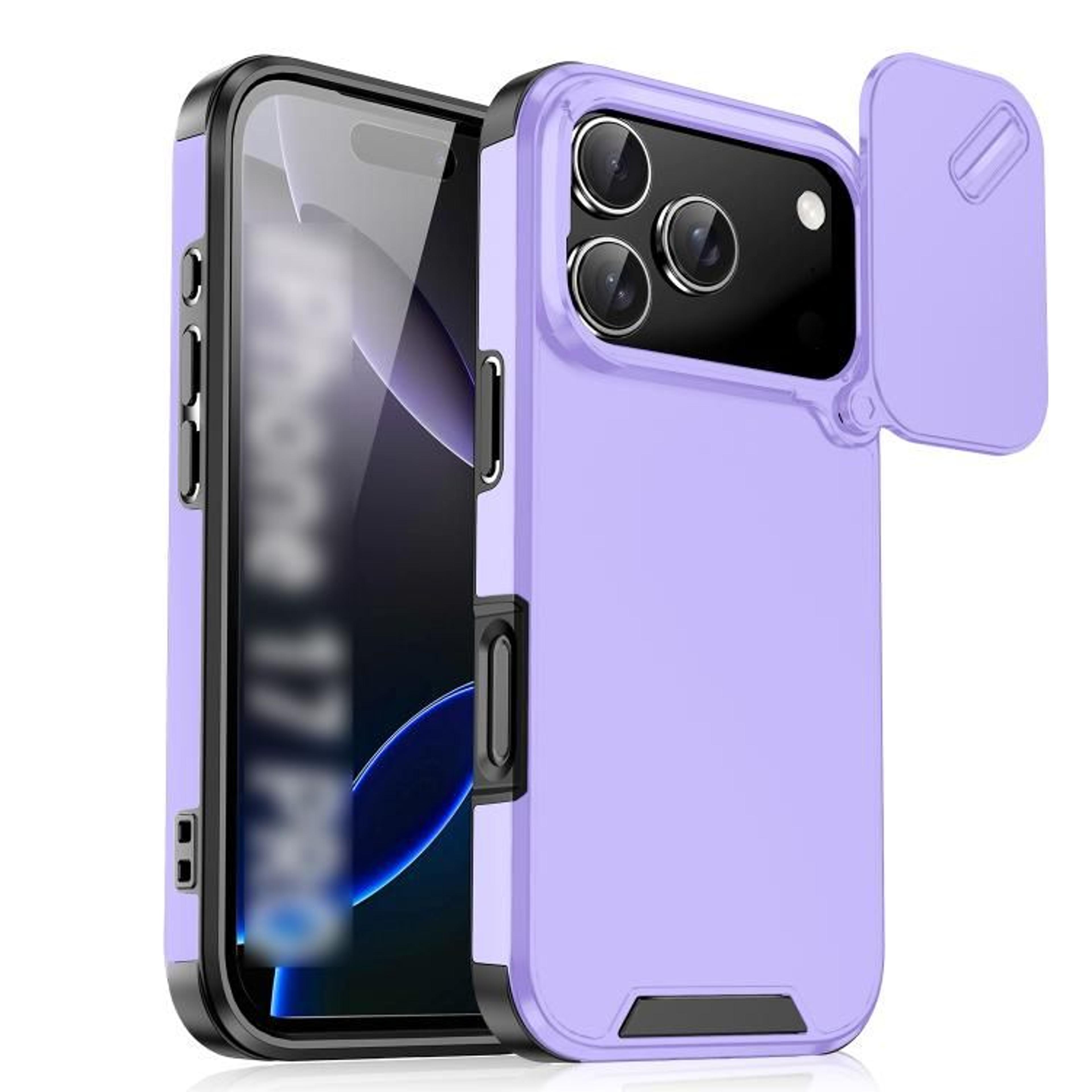 18 pro max sliding camera cover tpu pc phone case