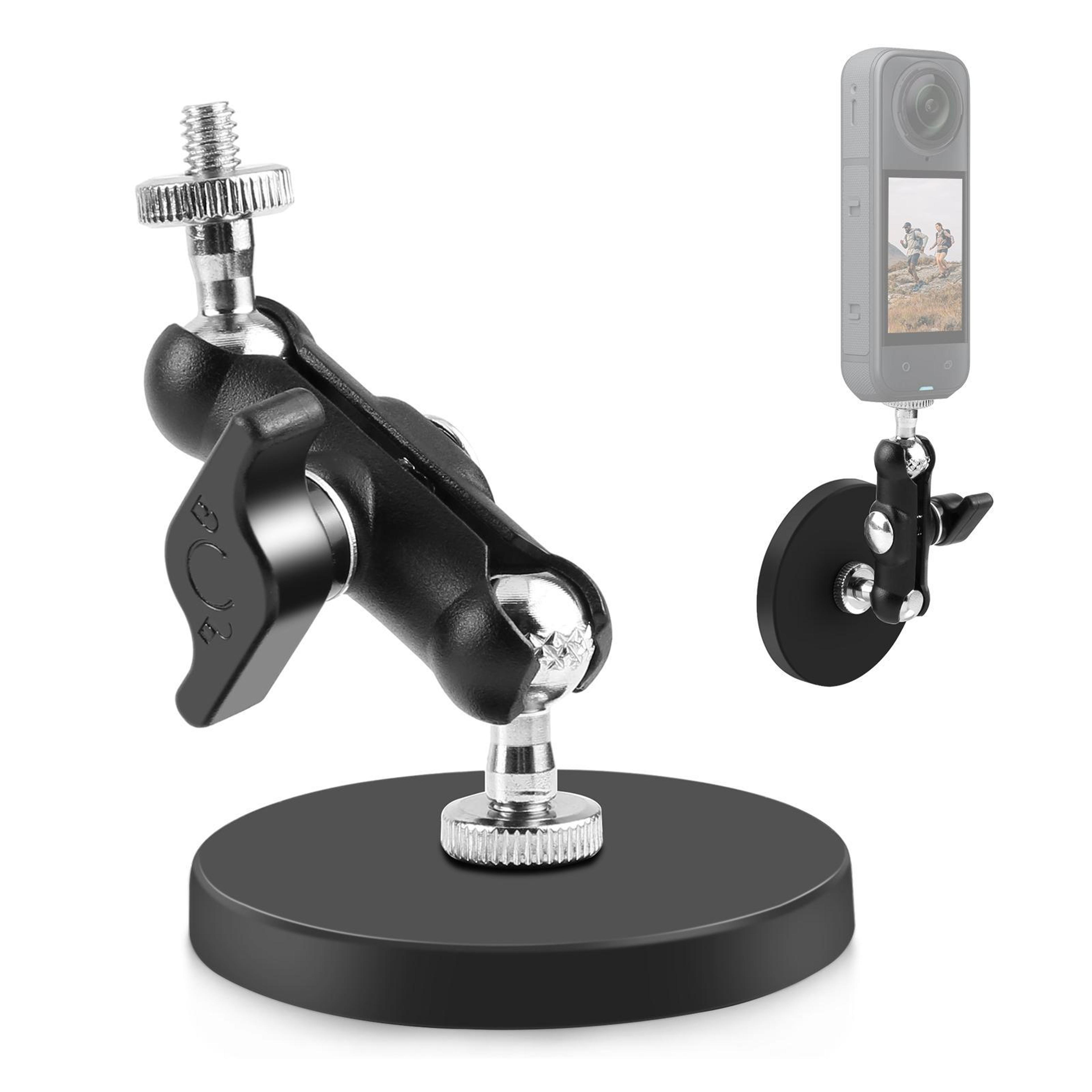 puluz magnetic action camera mount holder 360 adjustable gopro insta360 screw clip mount