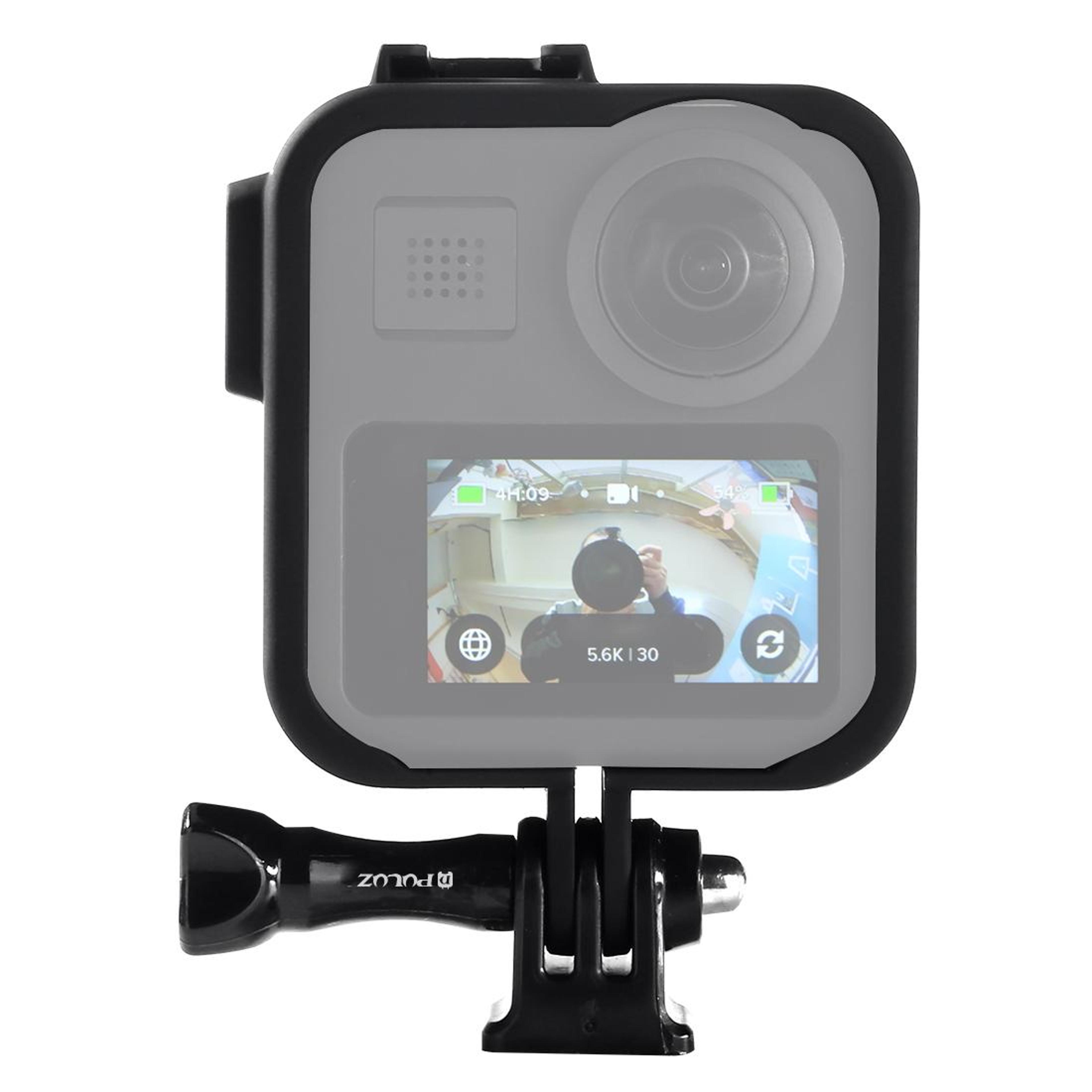 puluz 45m underwater waterproof housing for gopro max diving case with anti-fog protection