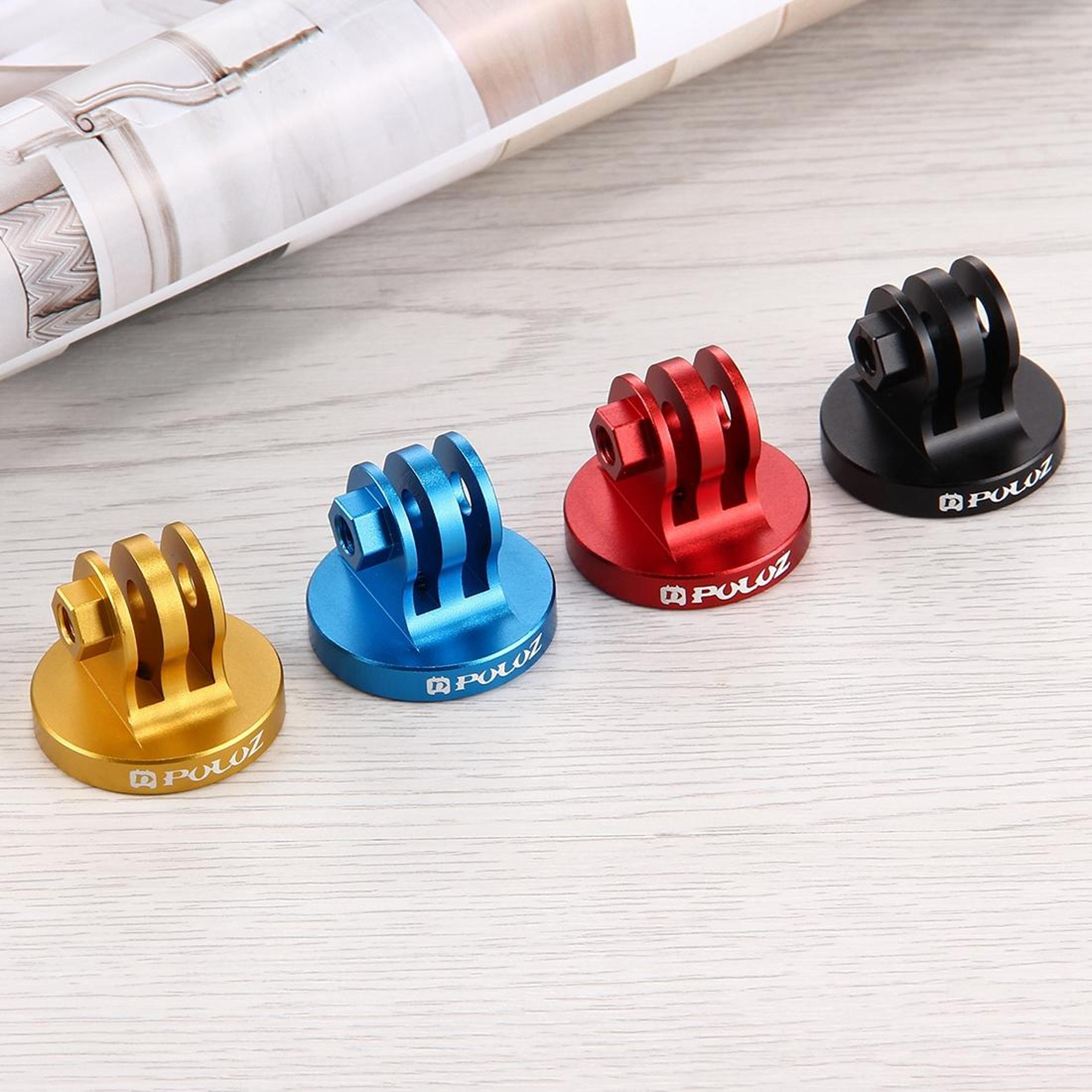 puluz cnc tripod mount adapter for gopro, insta360 & dji action cameras