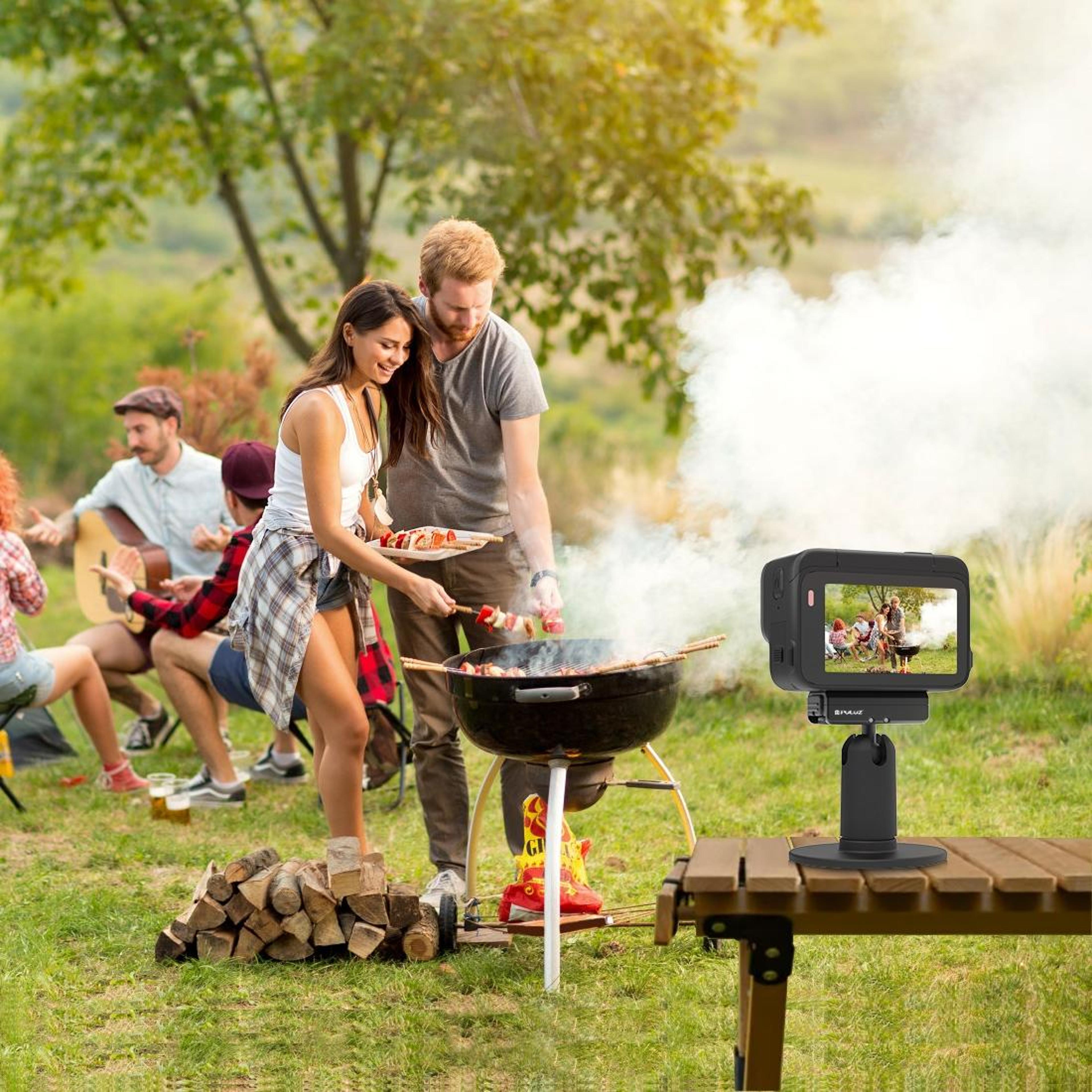 puluz magnetic insta360 quick release mount with adapter for ace pro & x4