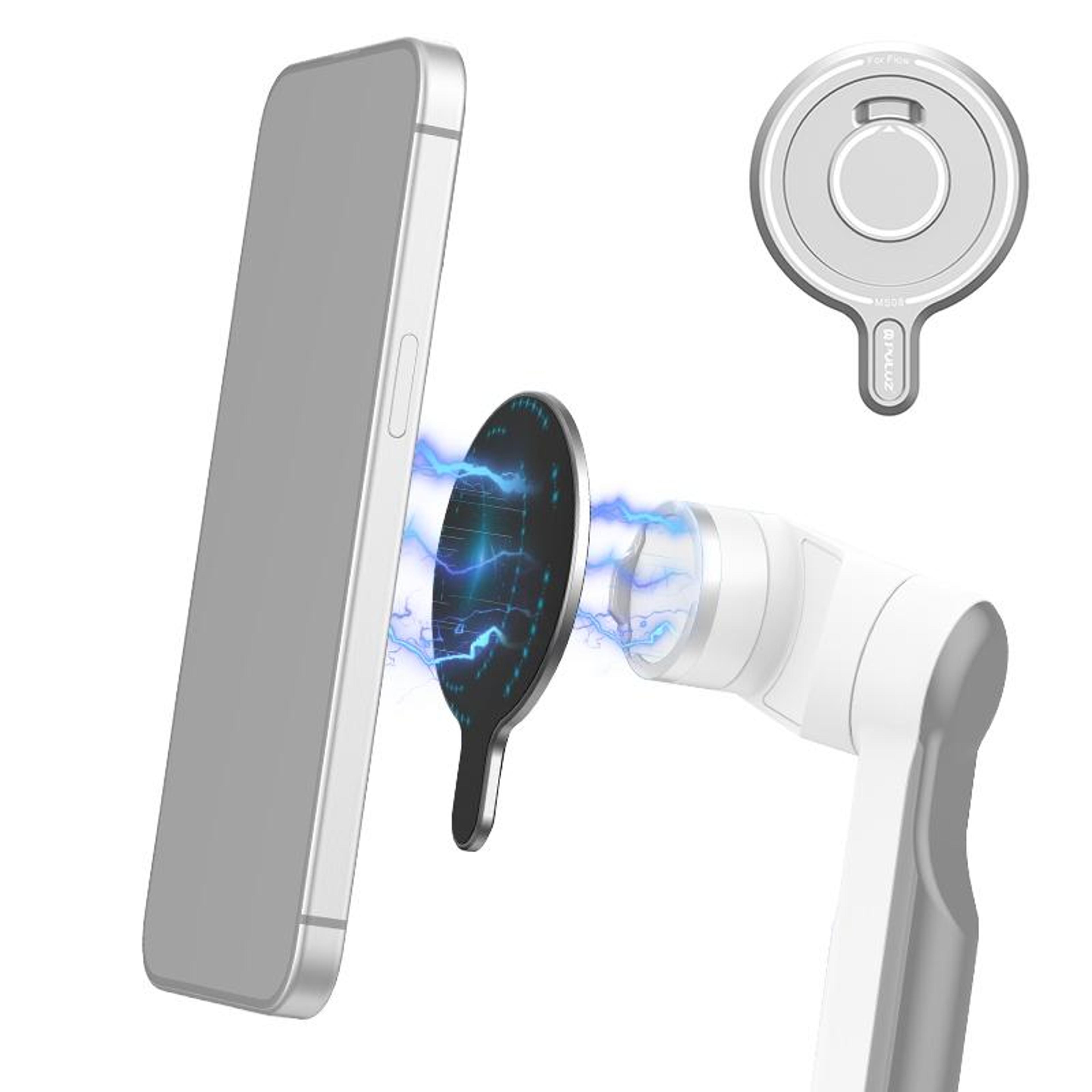 puluz magsafe magnetic phone holder adapter for insta360 flow gimbal stabilizer