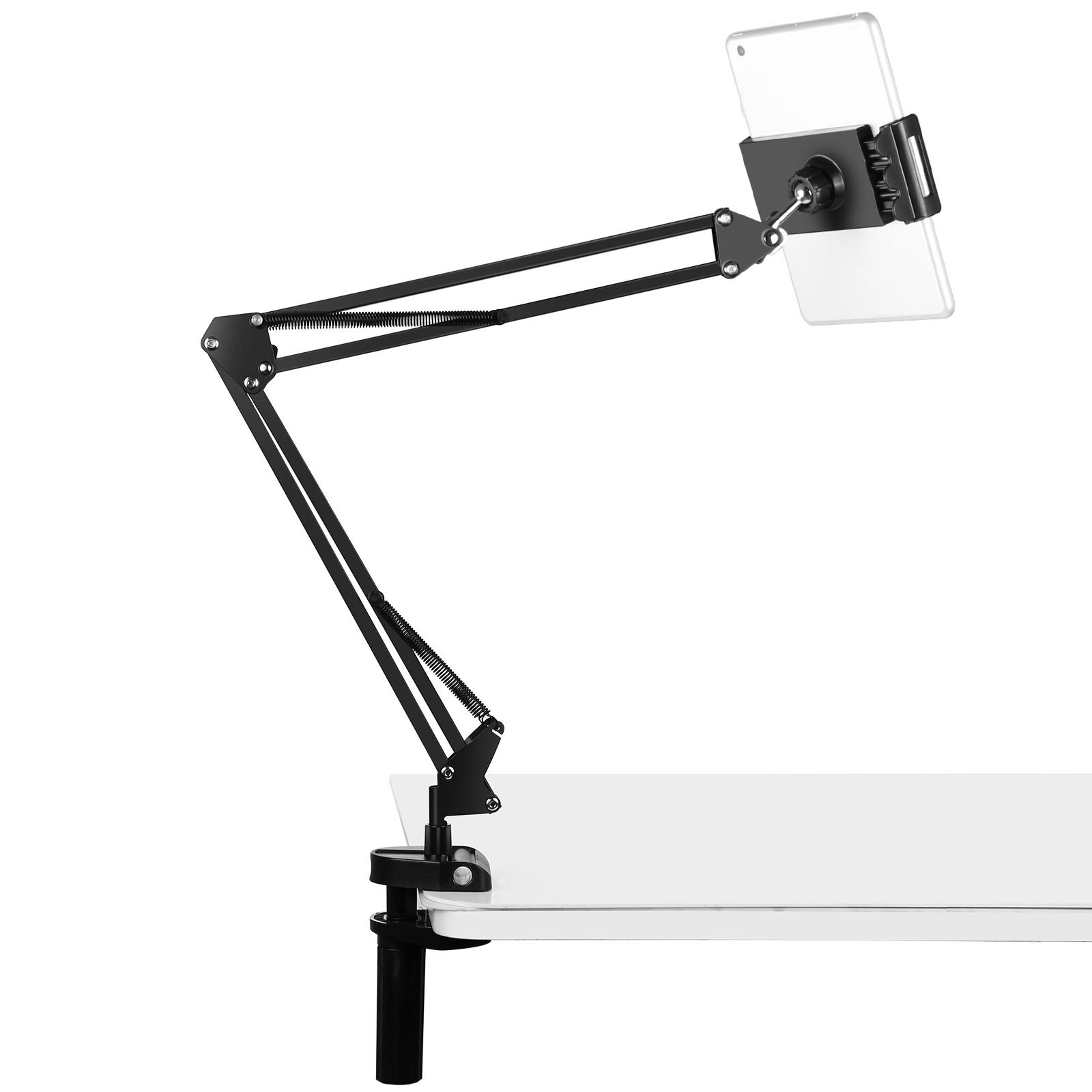 puluz adjustable tablet & phone desk mount arm for live streaming, drawing & content creation