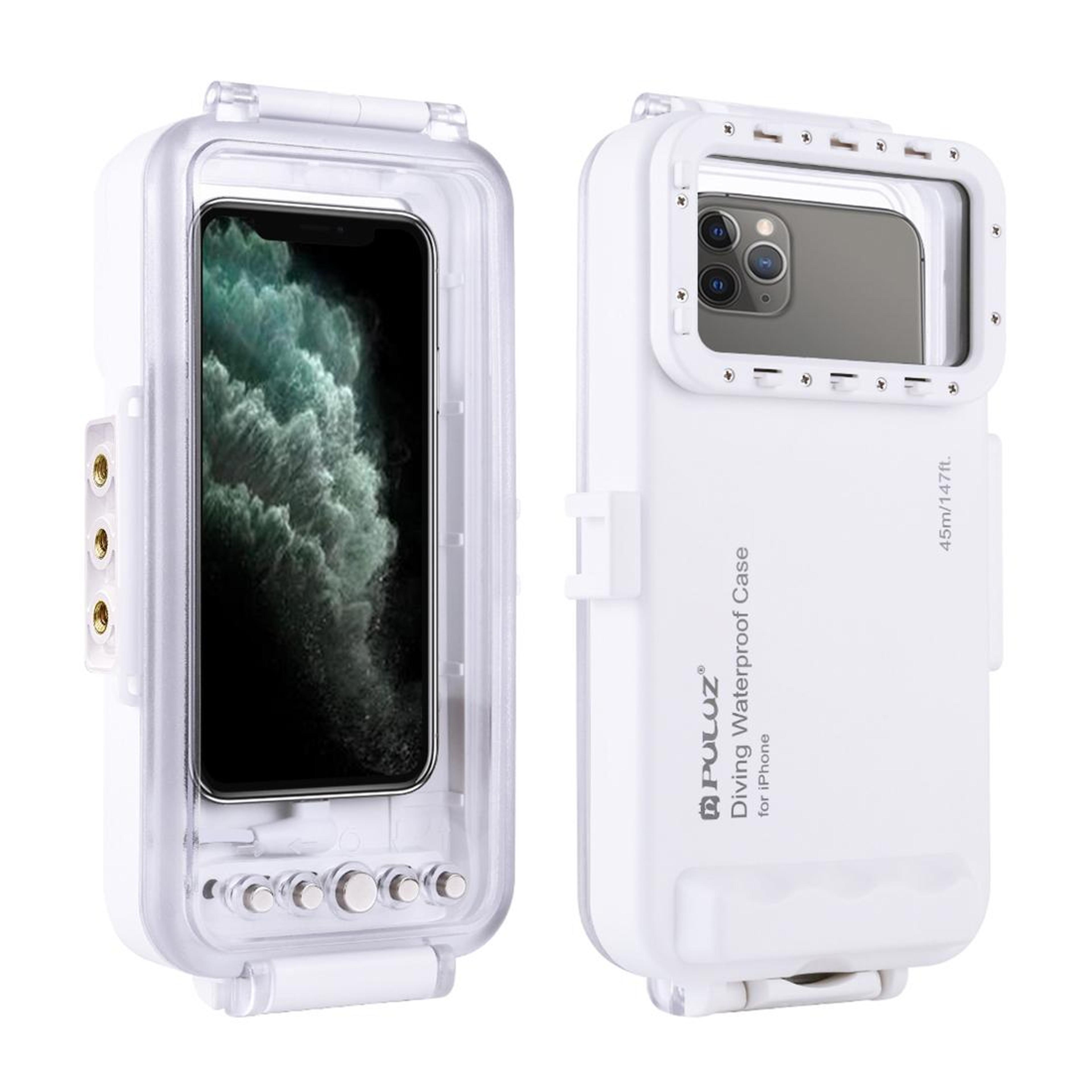 puluz 45m waterproof diving case for iphone underwater photography housings