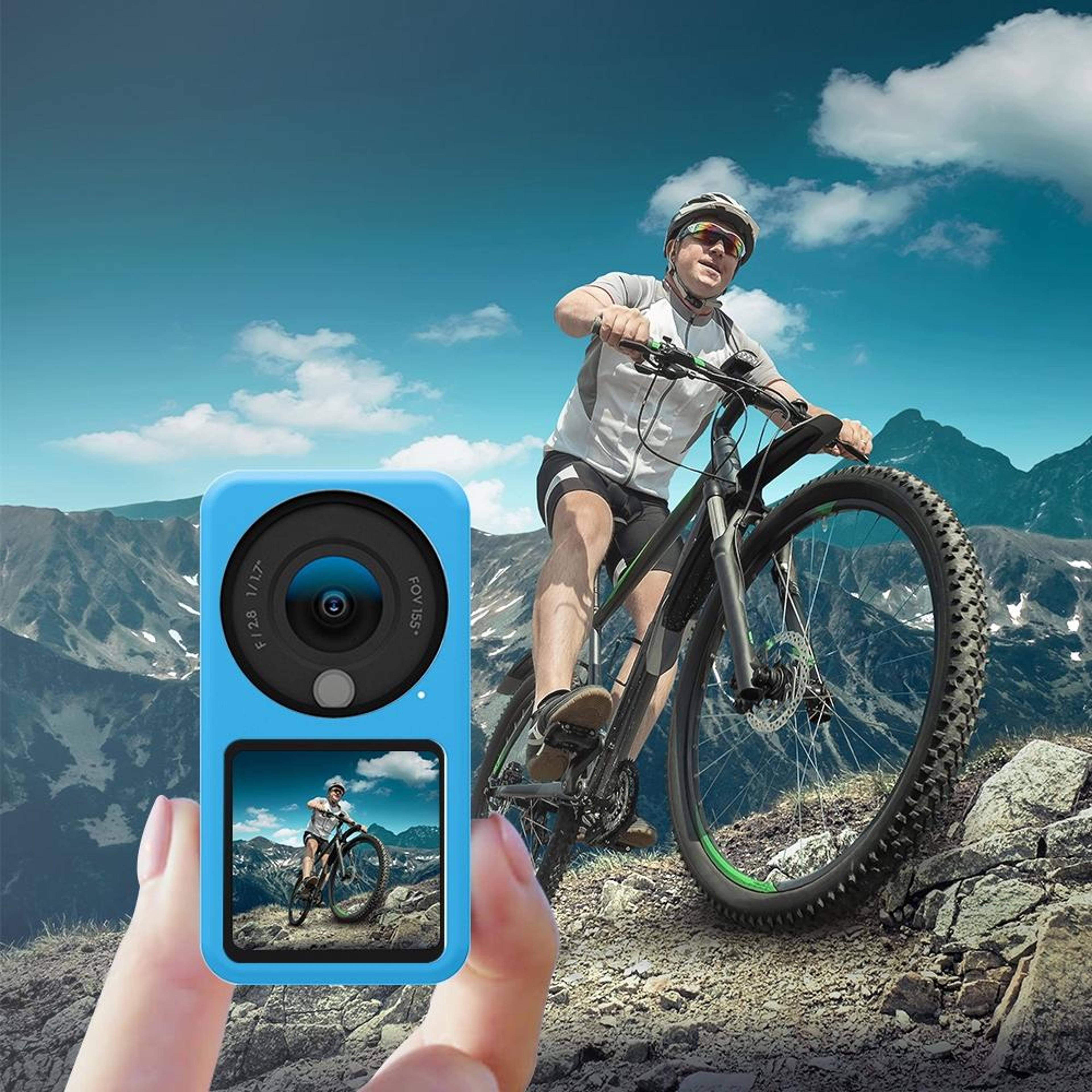 puluz dji action 2 silicone protective case shockproof camera cover accessories