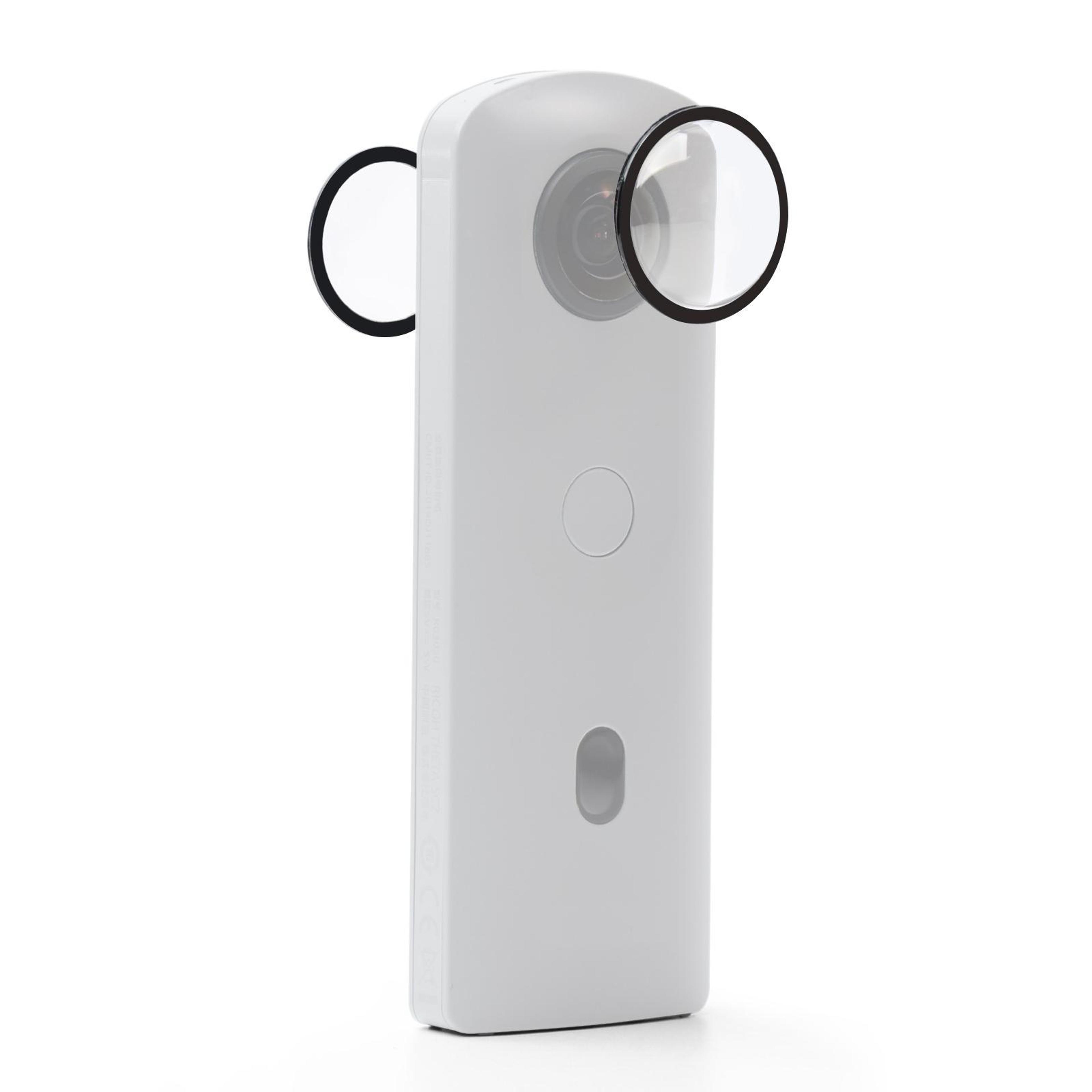 puluz ricoh theta lens guard 360 camera protective cover kit pc scratch resistant 360 camera protection