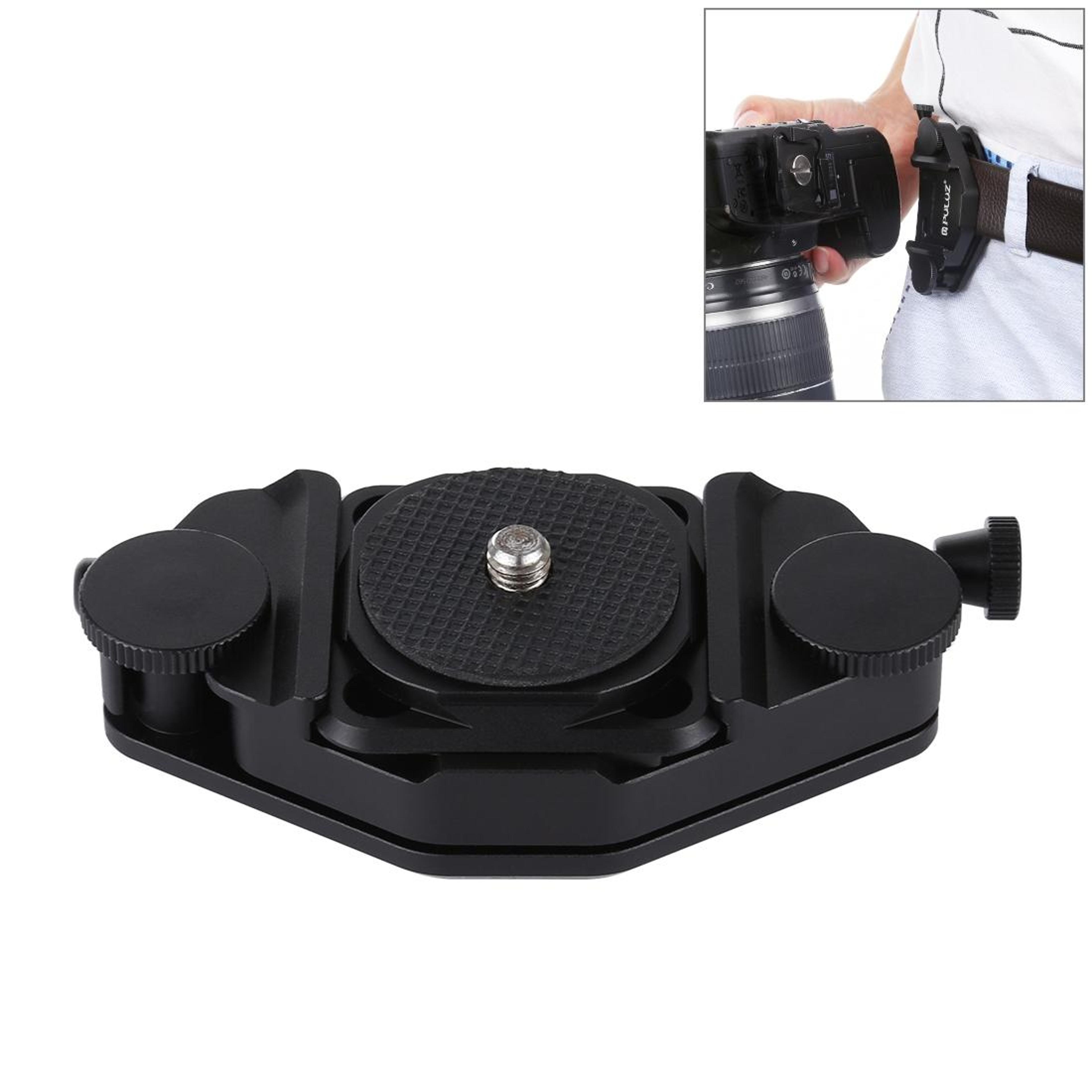 quick release camera clip mount cnc aluminum arca swiss compatible plate for dslr & action cameras