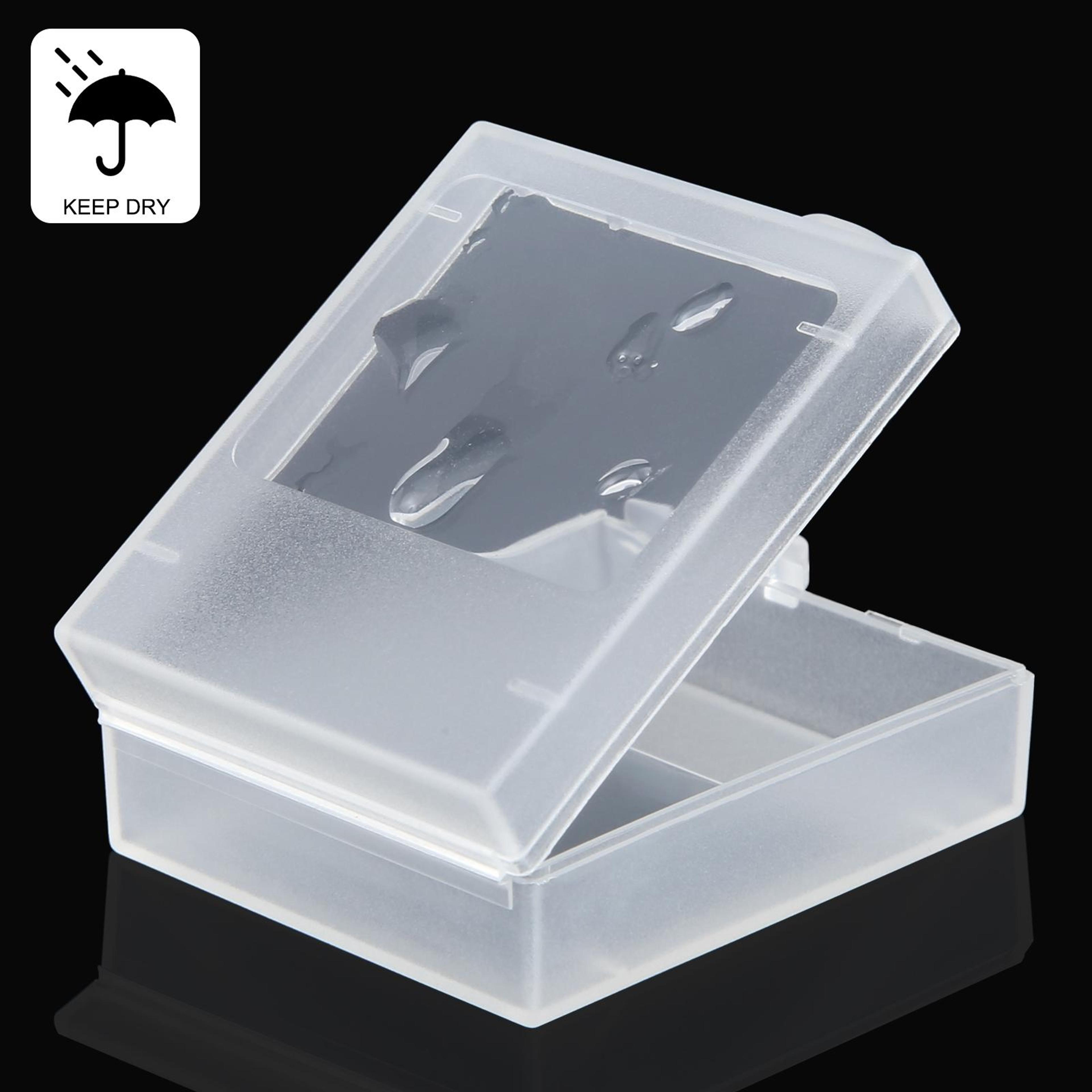 puluz gopro battery storage case clear protective organizer for enduro & hero batteries