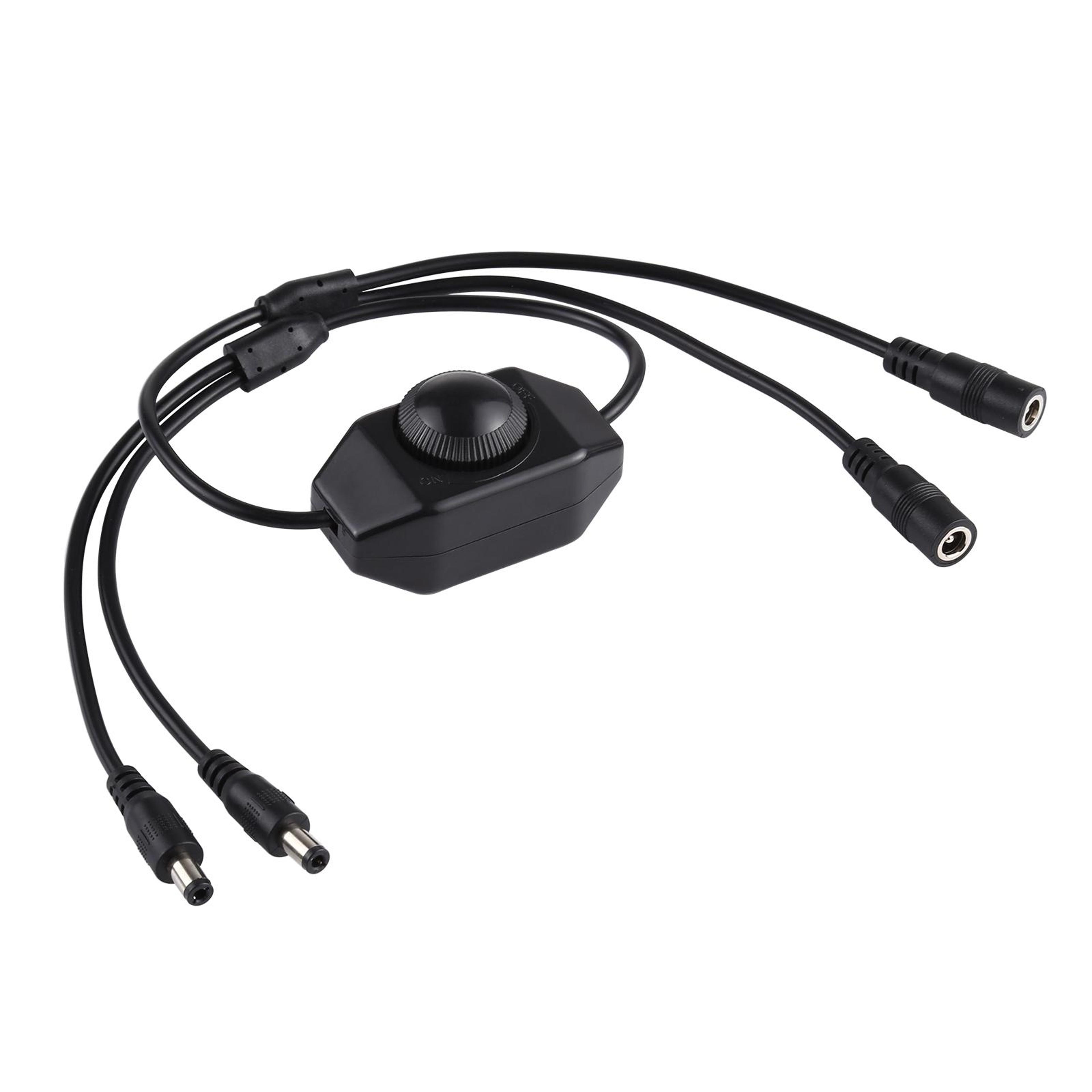 puluz stepless led dimmer controller for led strip lights 5v 24v with rotary brightness control