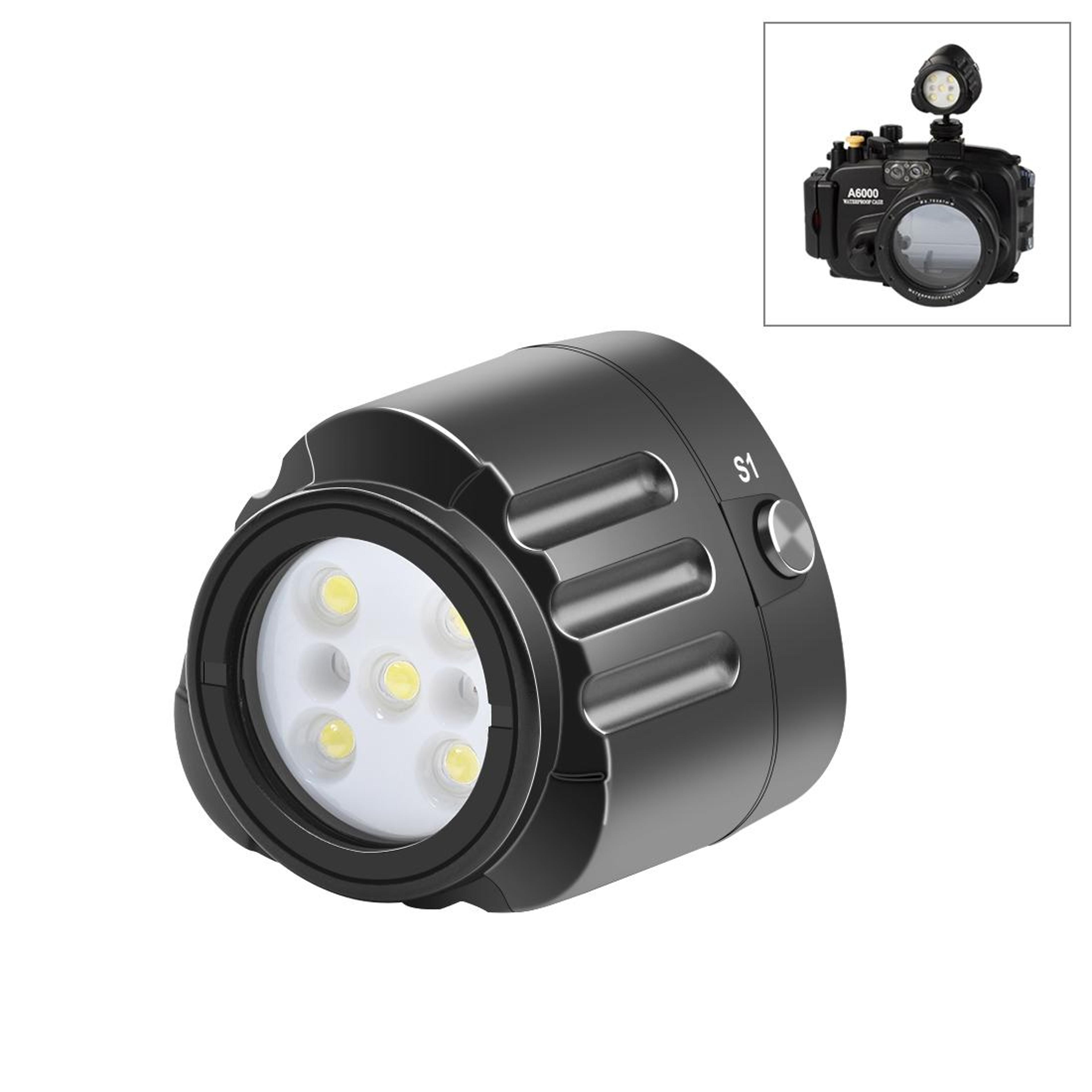 puluz underwater photography light waterproof led video light for action cameras
