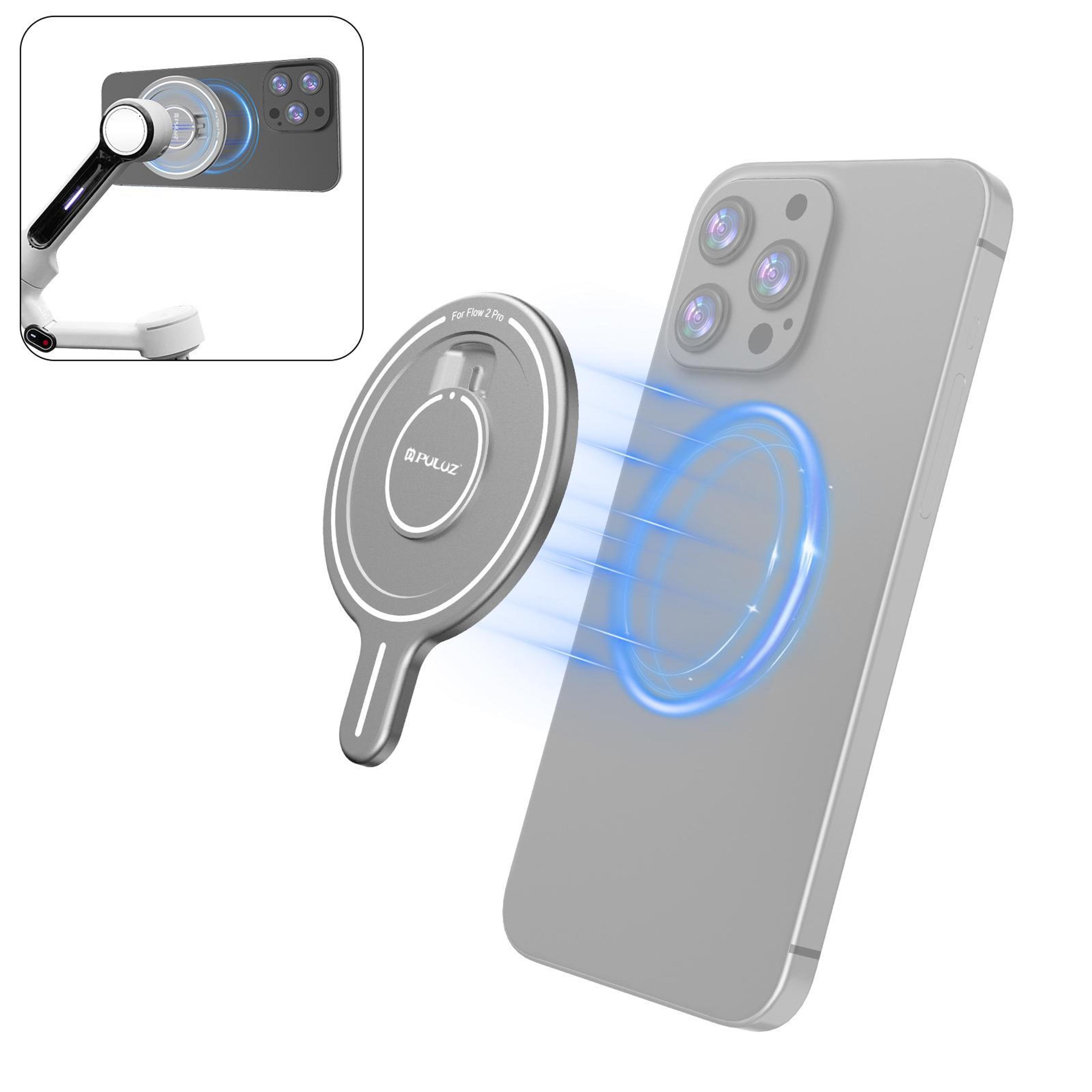 puluz magnetic phone mount adapter for insta360 flow 2 pro & magsafe phones