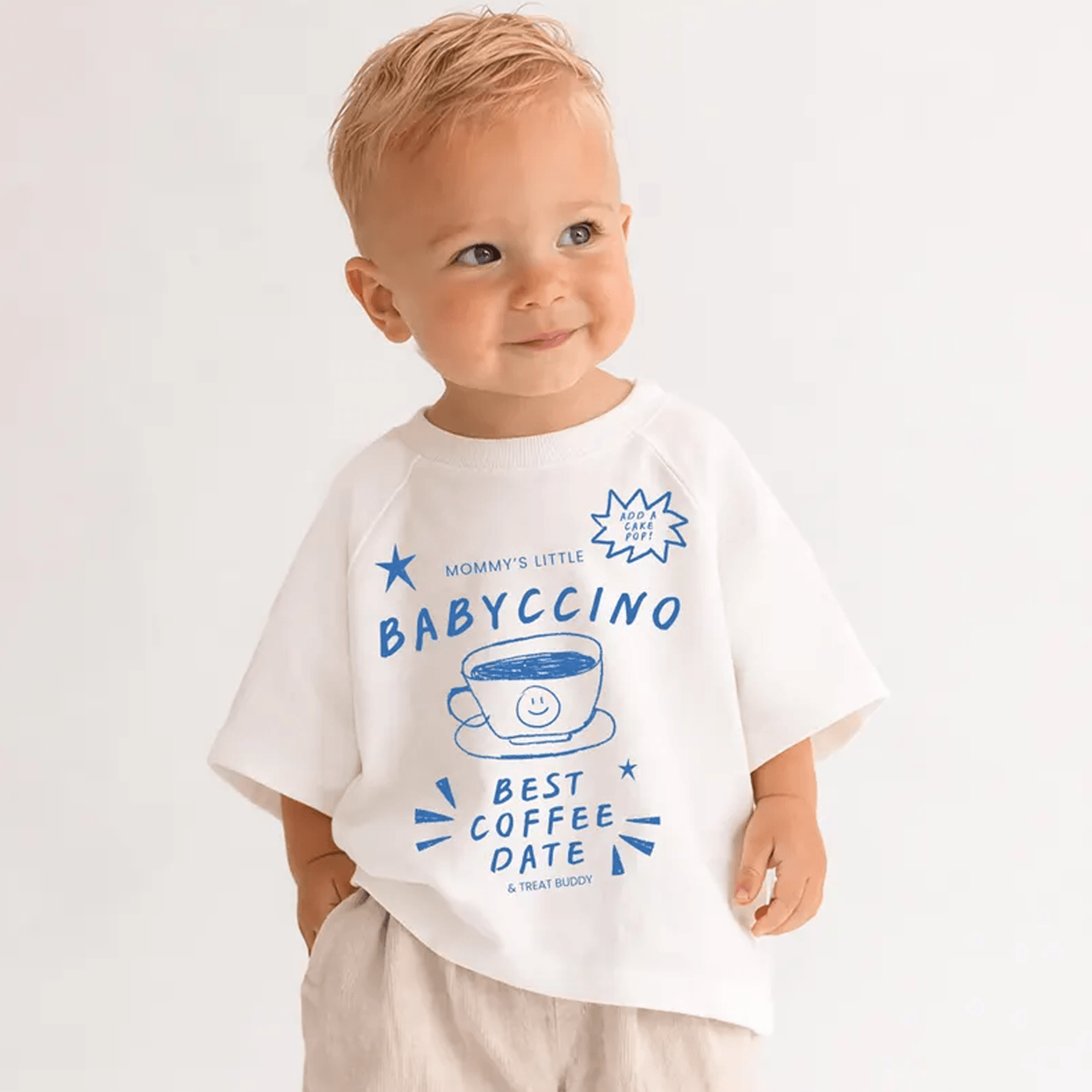 funny baby coffee date shirt, baby boy graphic tee, cute infant outfit, baby shower gift for new parents