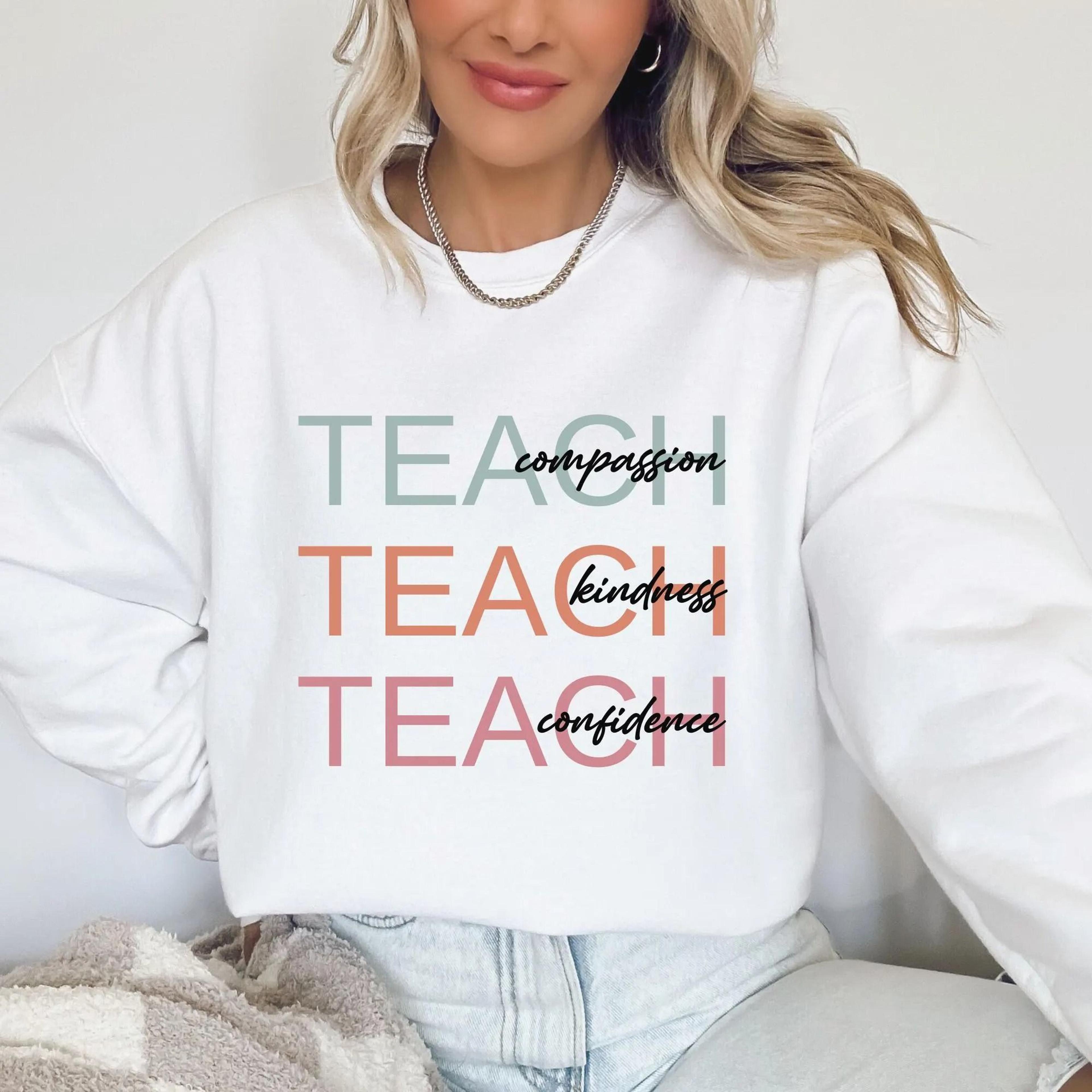 teacher sweatshirt, inspirational teacher crewneck, teacher appreciation gift, back to school sweater