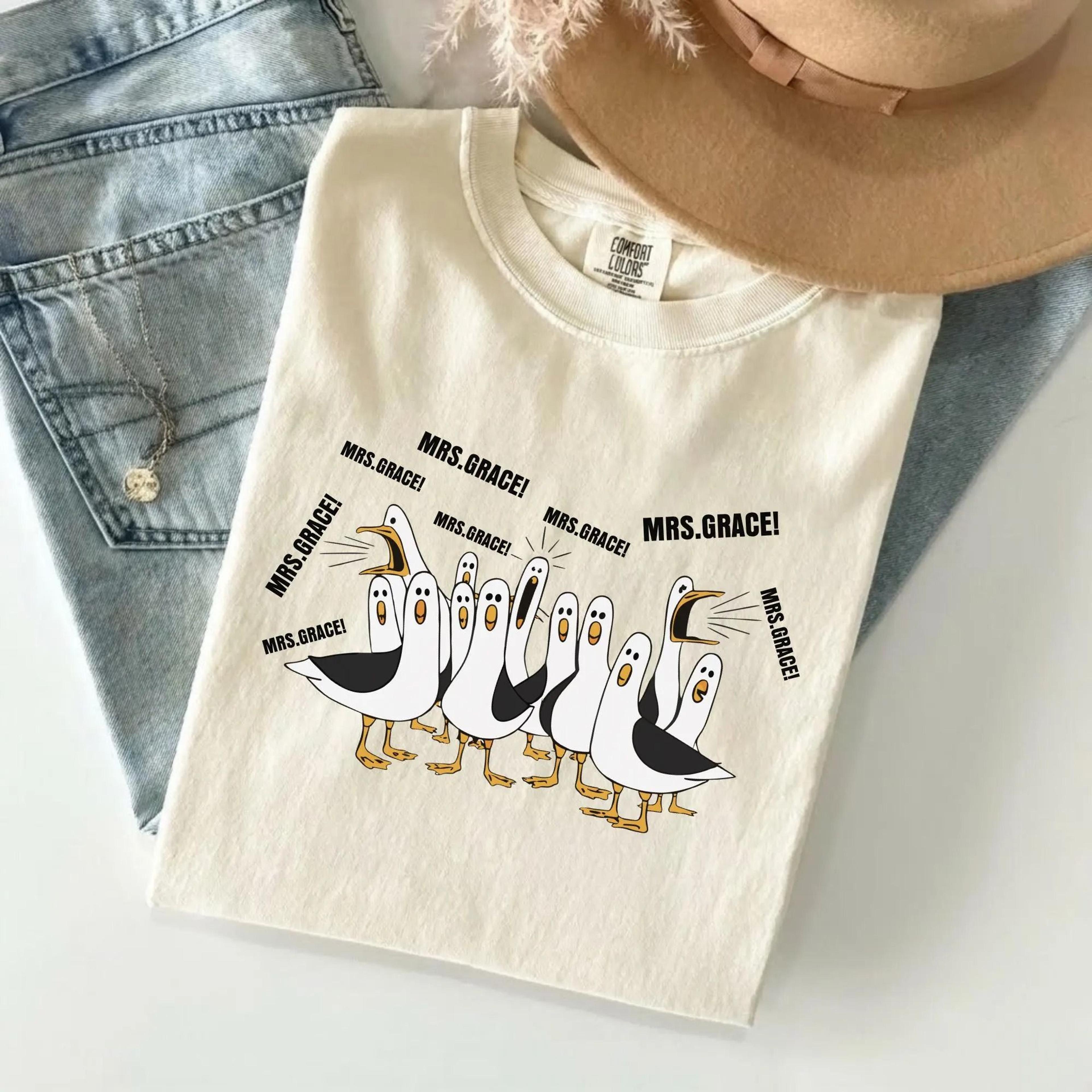 personalized funny teacher shirt custom teacher name tee teacher goose shirt classroom humor teacher gift
