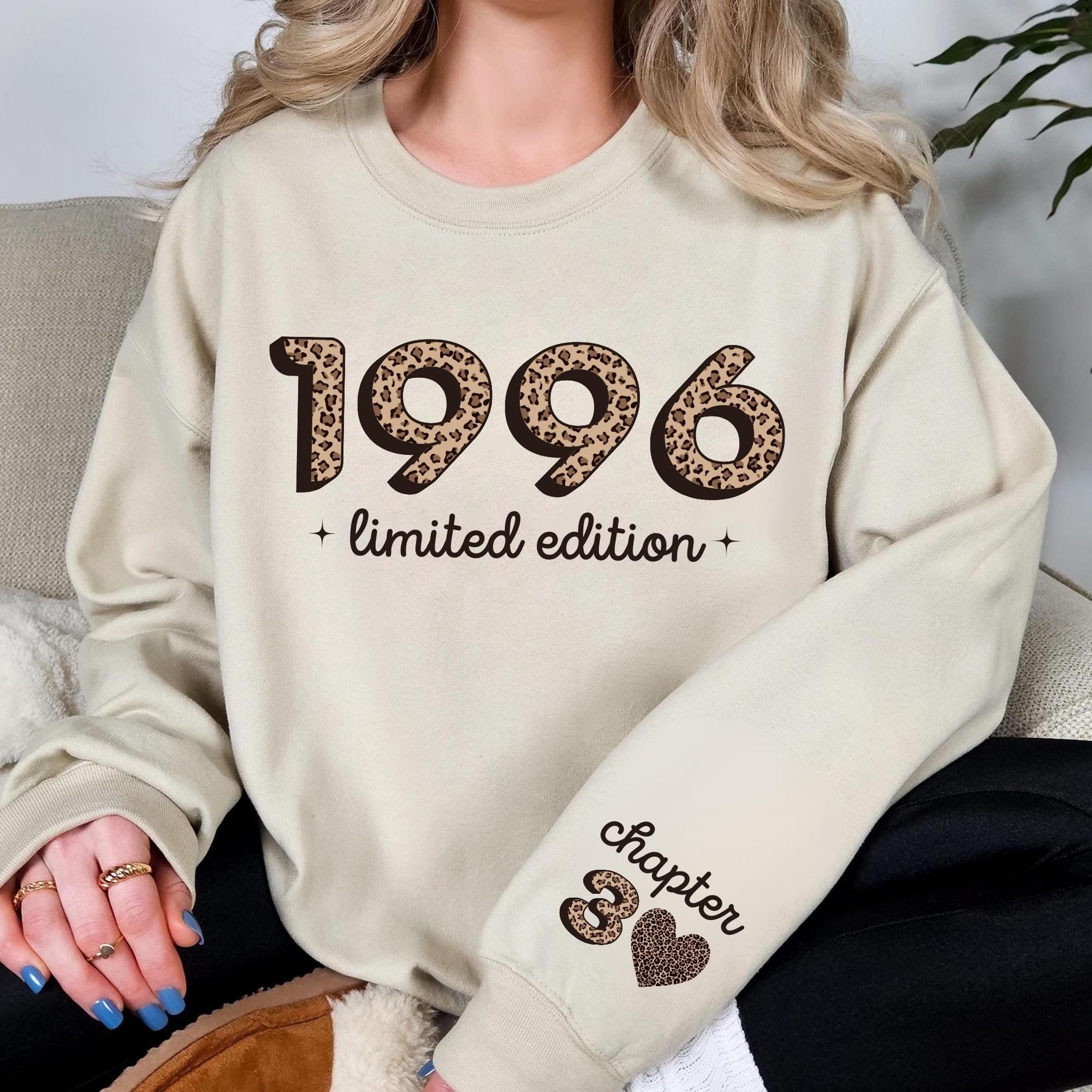 1996 limited edition birthday sweatshirt chapter 30 shirt 30th birthday gift for her personalized 30th birthday crewneck