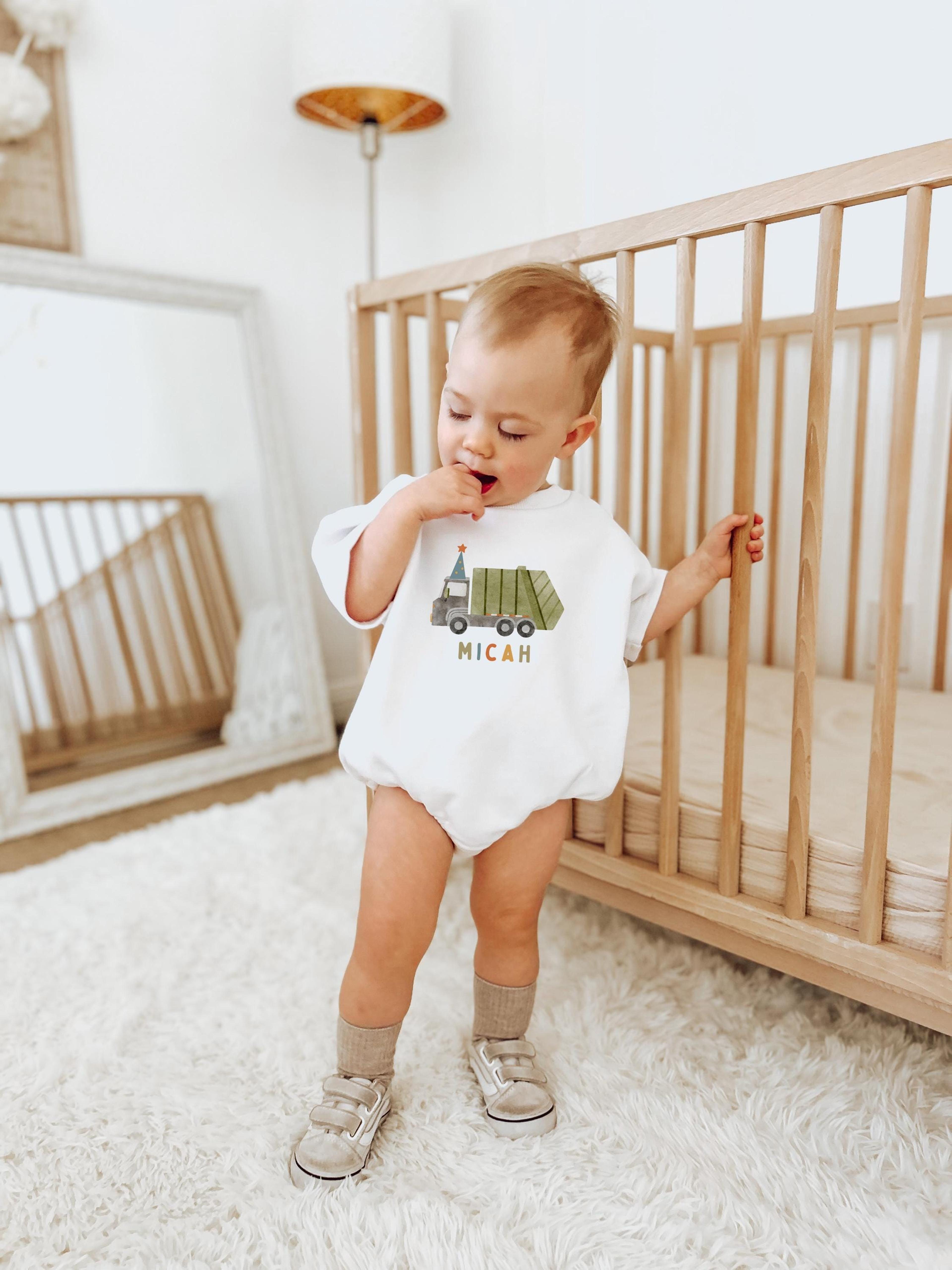 garbage truck birthday romper, truck birthday shirt boy, recycling truck birthday outfit, vehicle birthday tee, cake sma
