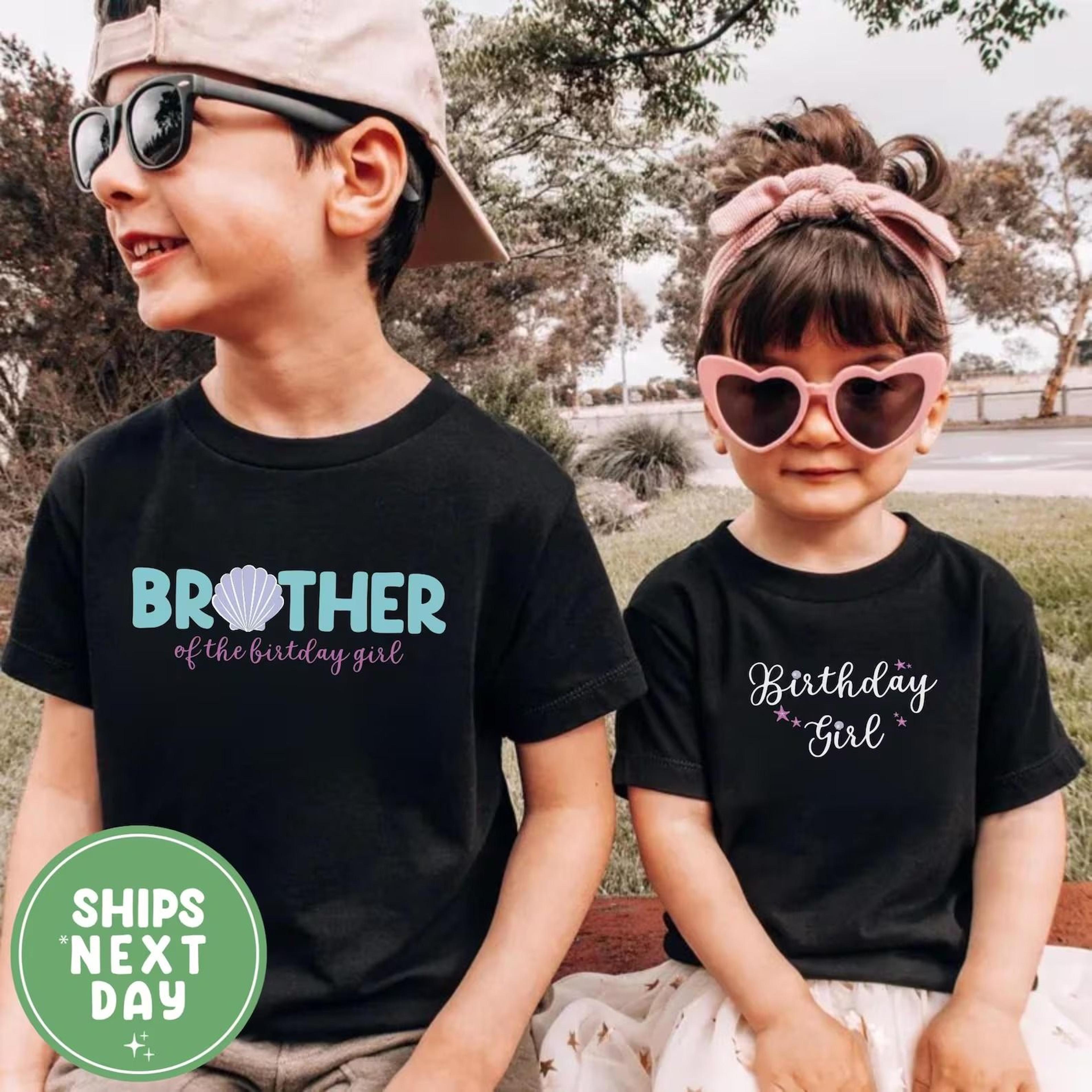 matching mermaid birthday family shirts birthday girl mom dad sister brother shirts under the sea birthday outfit