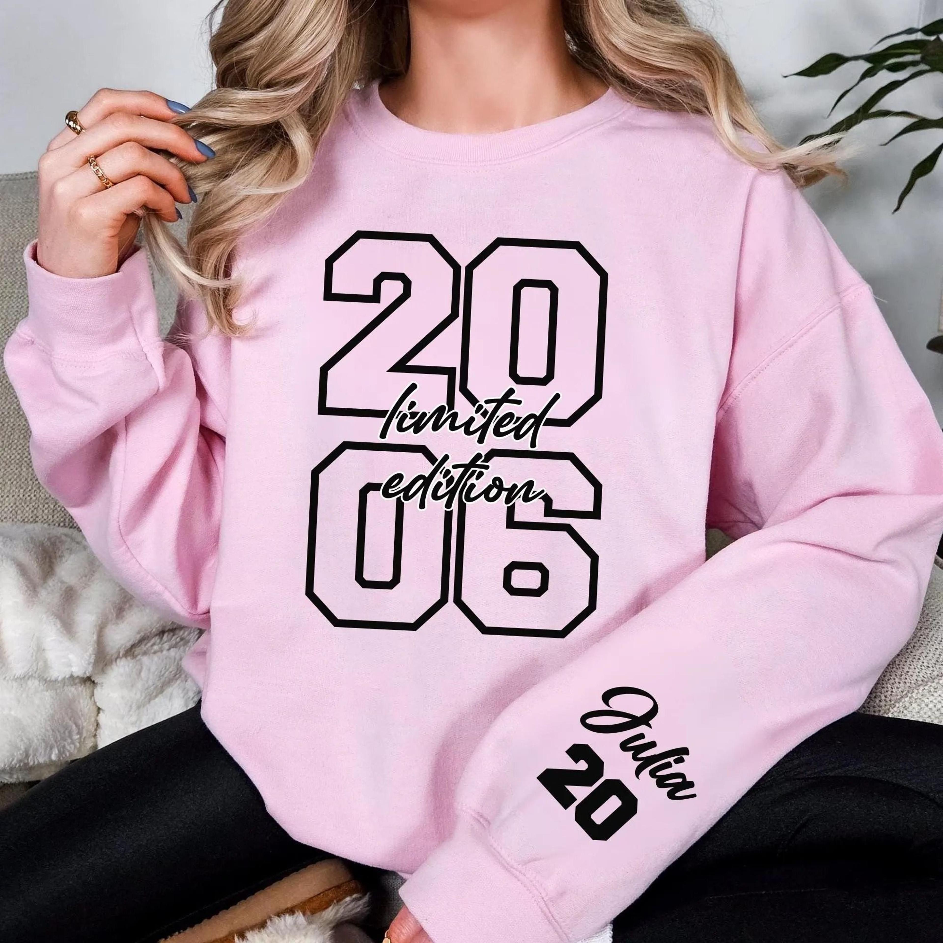 2006 limited edition sweatshirt, personalized 20th birthday sweatshirt, custom birth year crewneck, birthday gift
