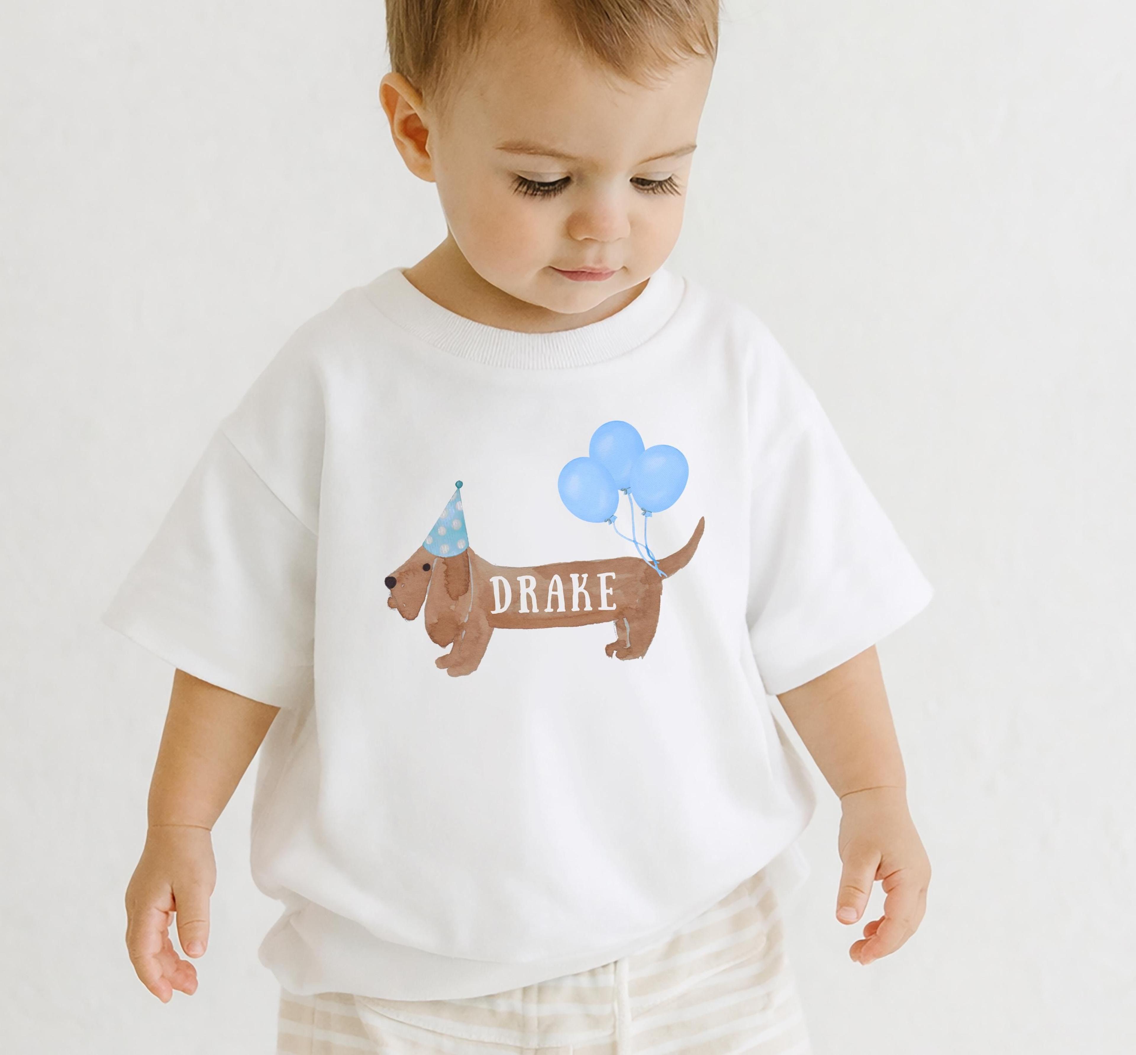 blue puppy birthday shirt, puppy birthday outfit, dog birthday party shirt, blue dog birthday tee, birthday boy outfit
