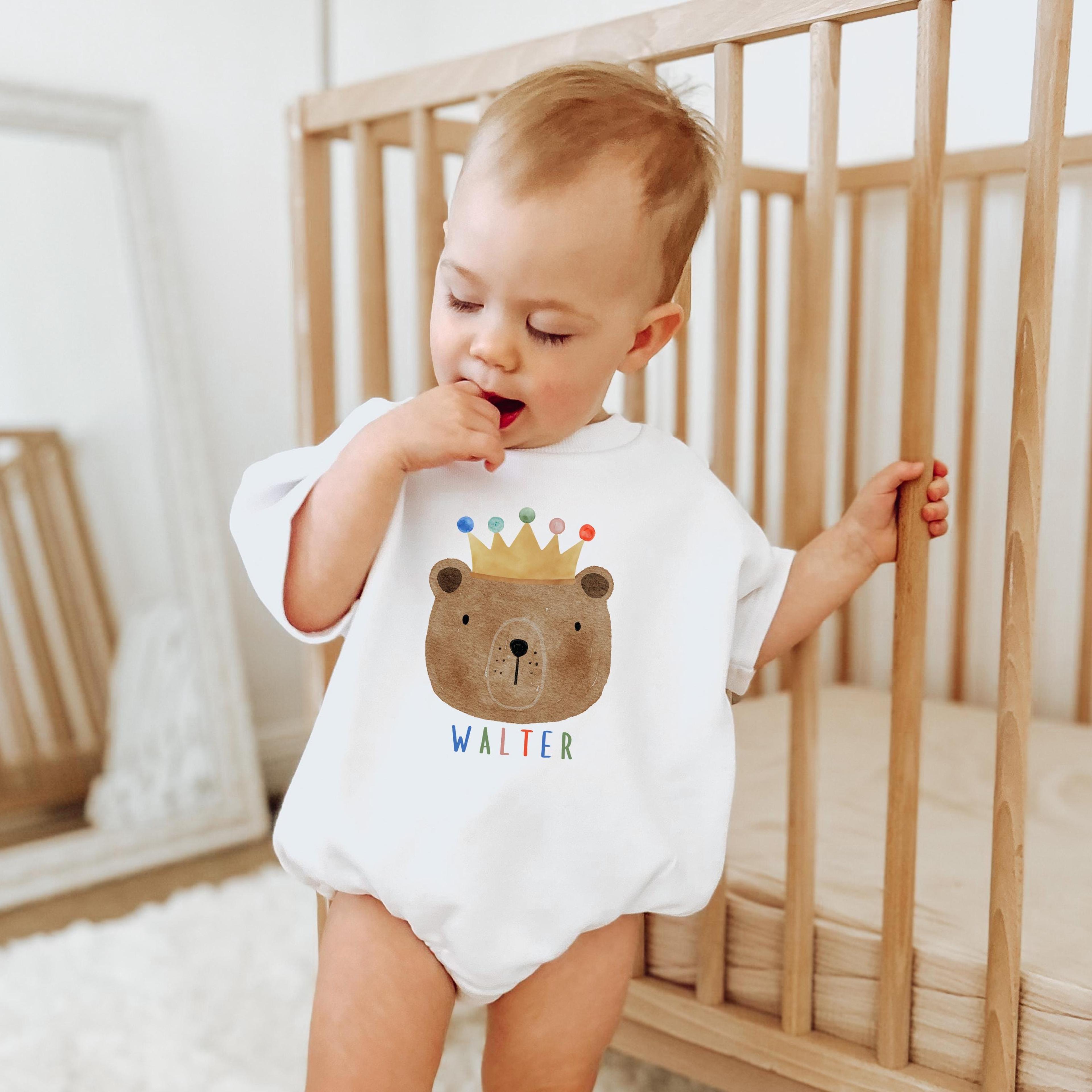 bear birthday outfit, neutral rainbow birthday shirt, woodland bear birthday tee, first birthday outfit, cake smash outf