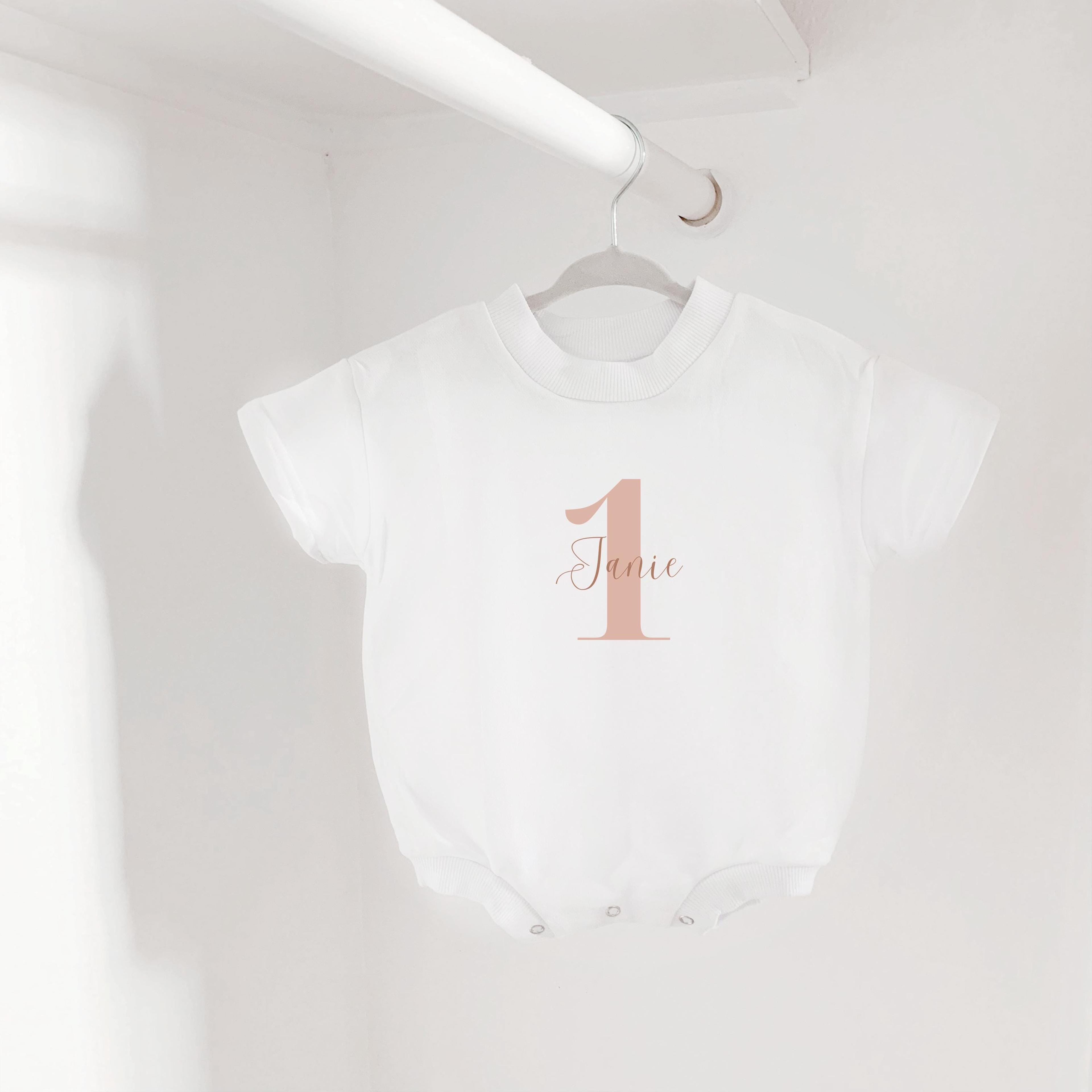 blush birthday romper, pink birthday girl outfit, personalized birthday shirt, birthday romper, cake smash outfit