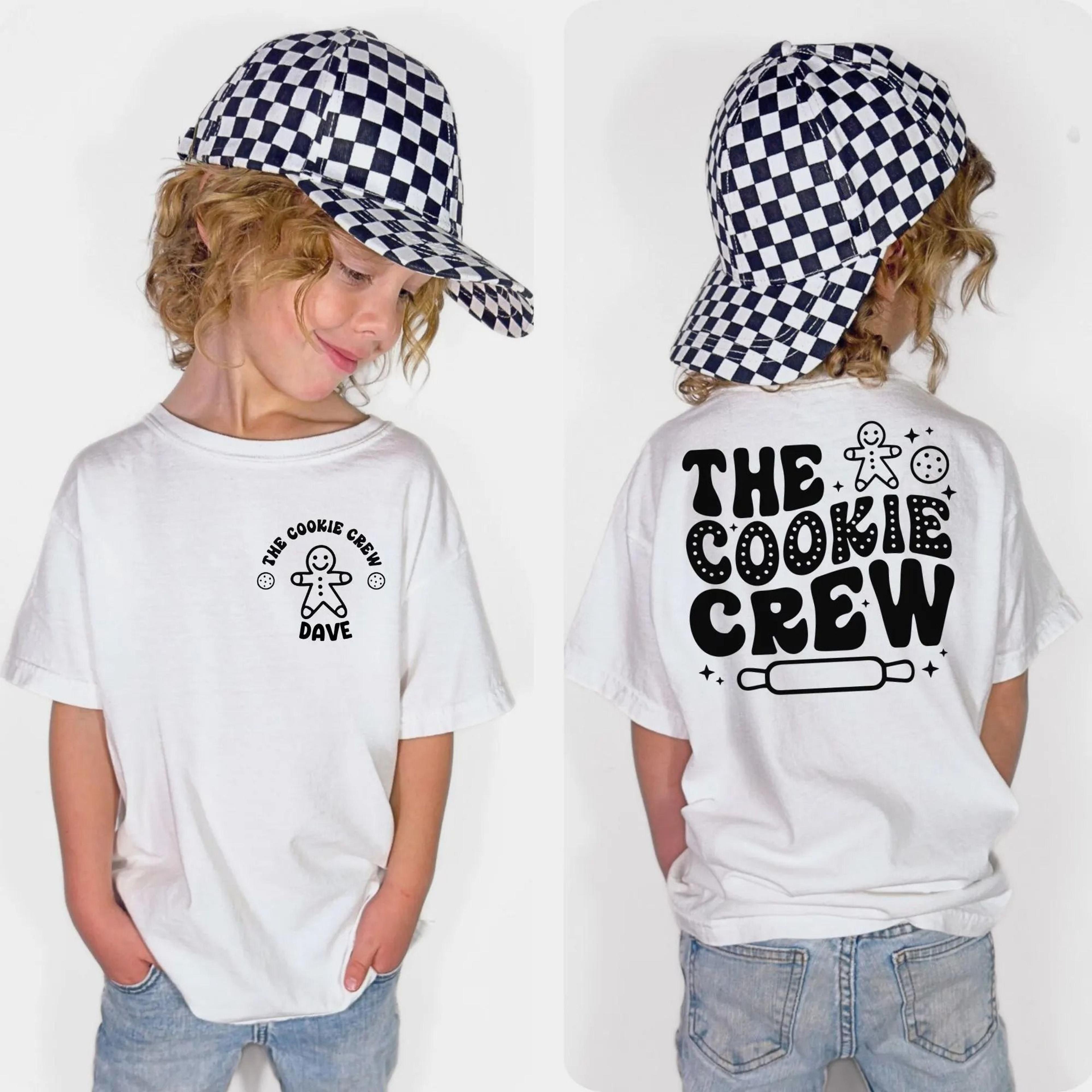 personalized cookie crew christmas shirt, custom family baking shirt, matching christmas cookie crew tee, gingerbread