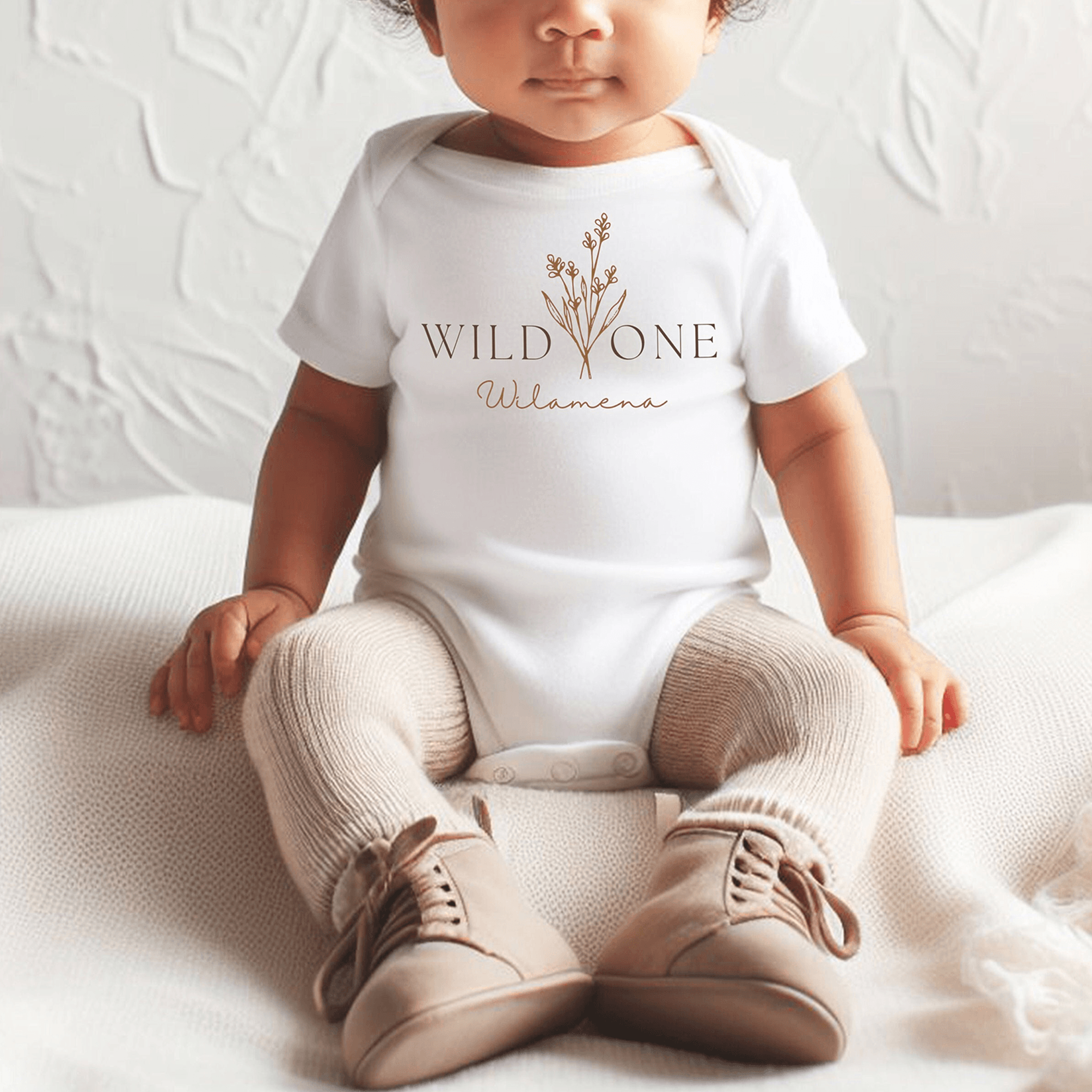 wildflower first birthday outfit, wildflower birthday romper, floral first birthday shirt, boho birthday outfit, cake sm