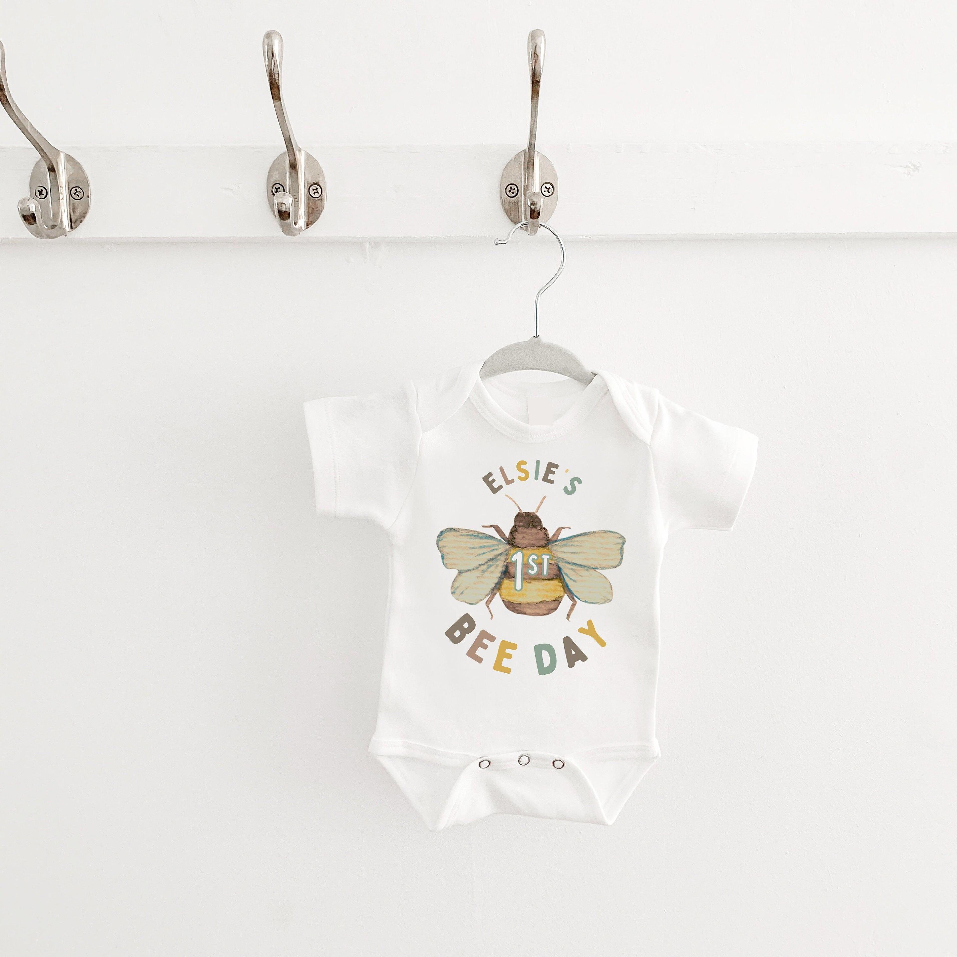 first bee day birthday outfit, bee first birthday romper, bumble bee birthday shirt, first birthday outfit, cake smash o
