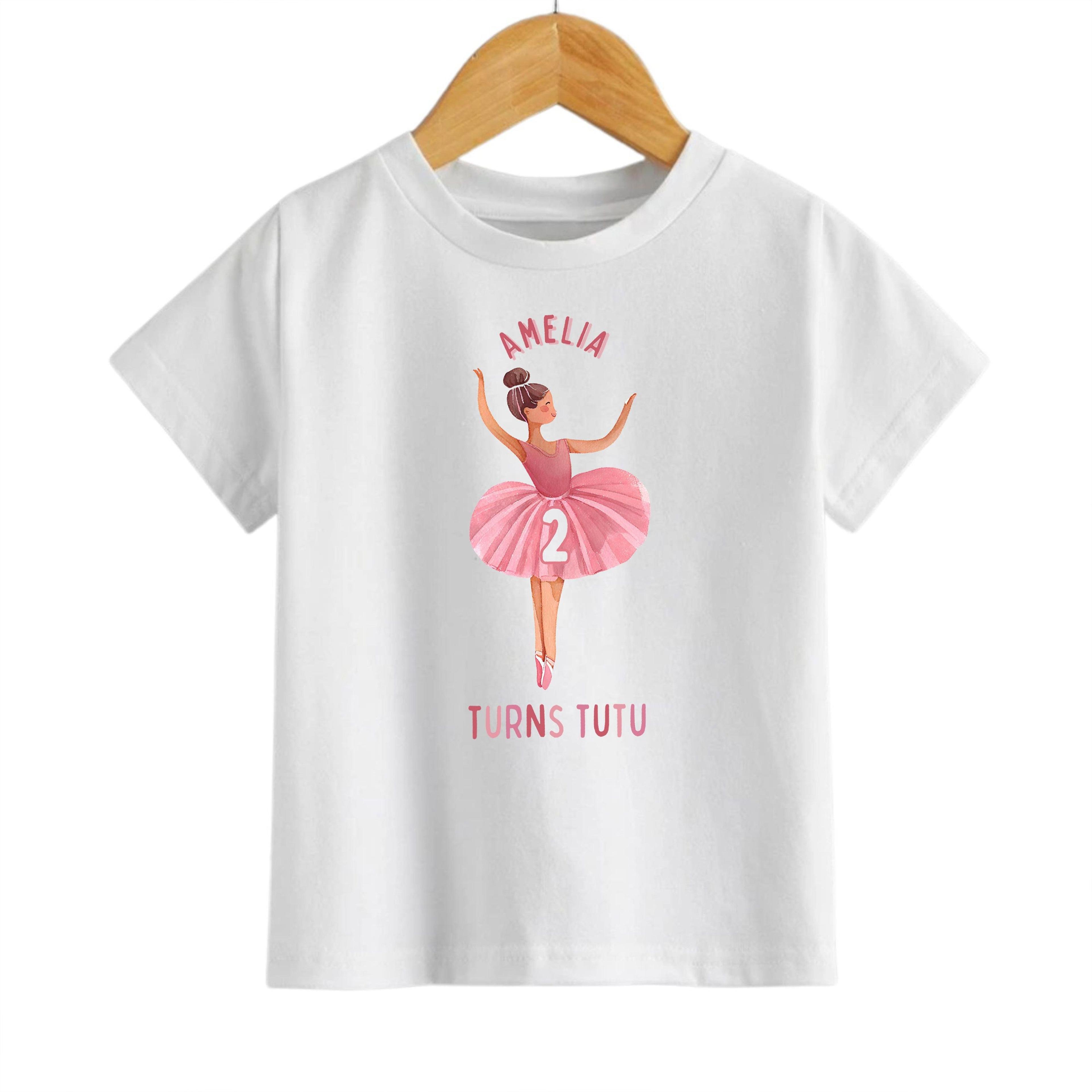 ballerina birthday outfit, tutu birthday shirt, ballet birthday party outfit, birthday girl shirt, dance birthday celebr