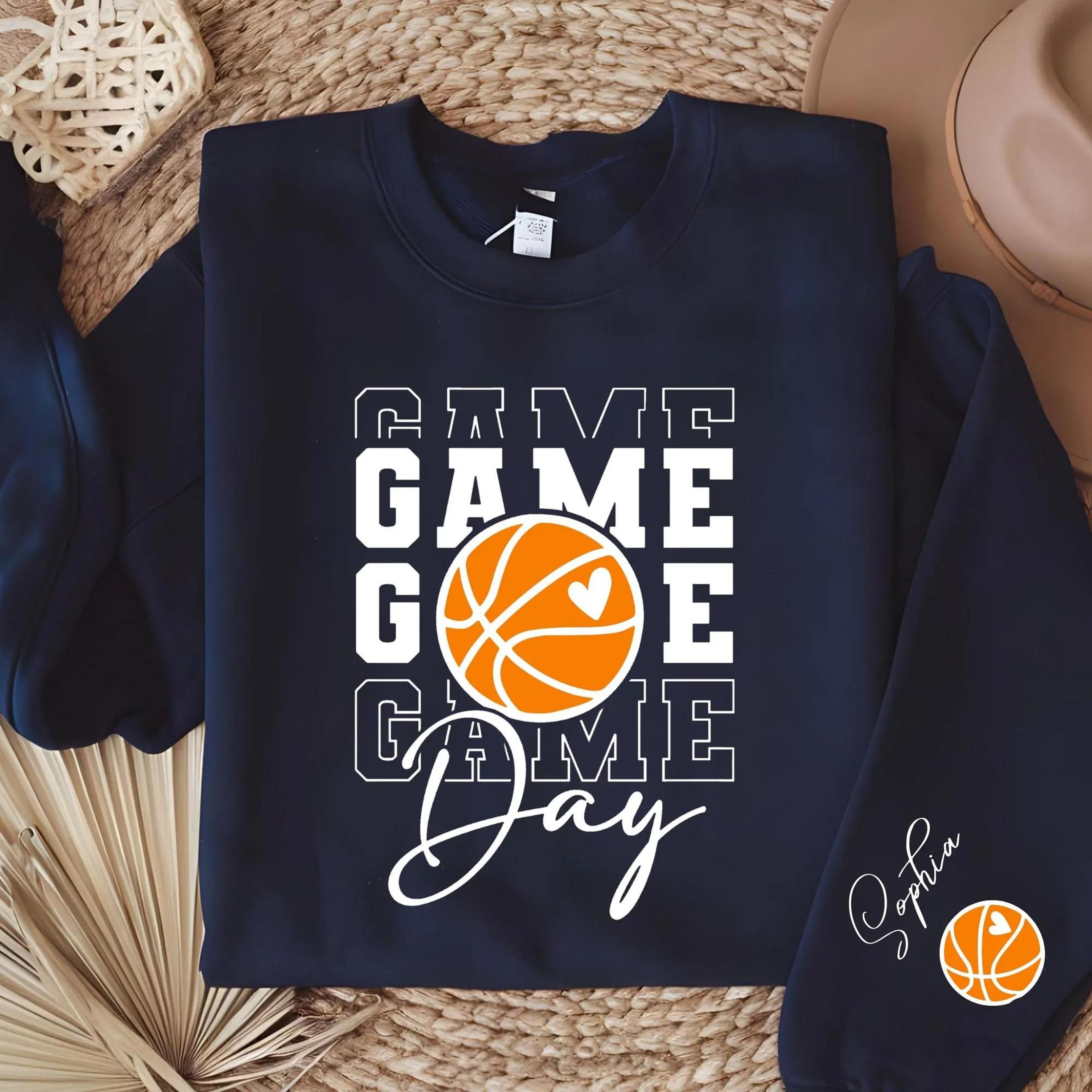basketball game day sweatshirt, basketball mom sweatshirt, game day crewneck, basketball fan shirt, sports mom sweatshir