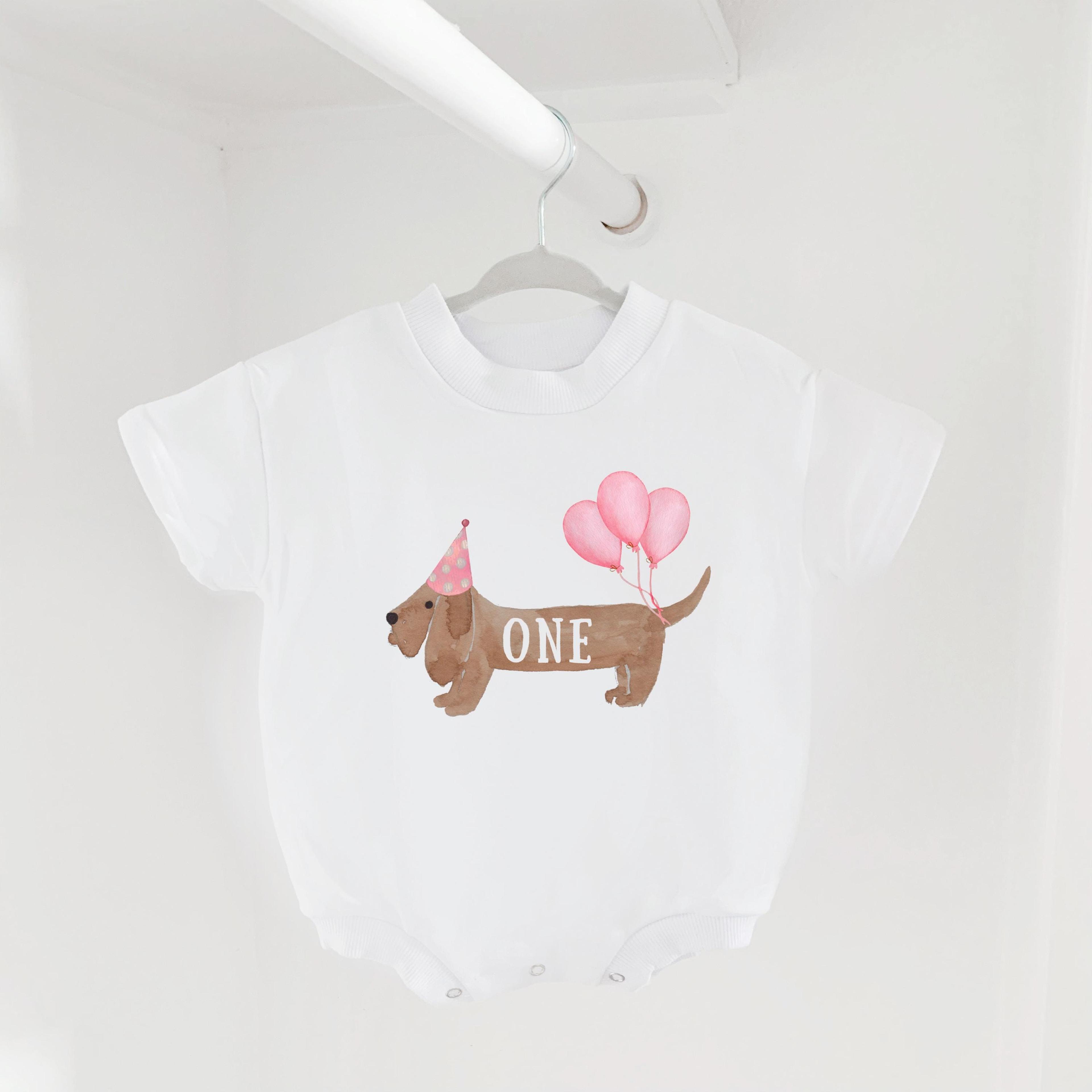 pink puppy birthday shirt, puppy birthday girl outfit, dog birthday shirt, puppy party outfit, birthday celebration tee