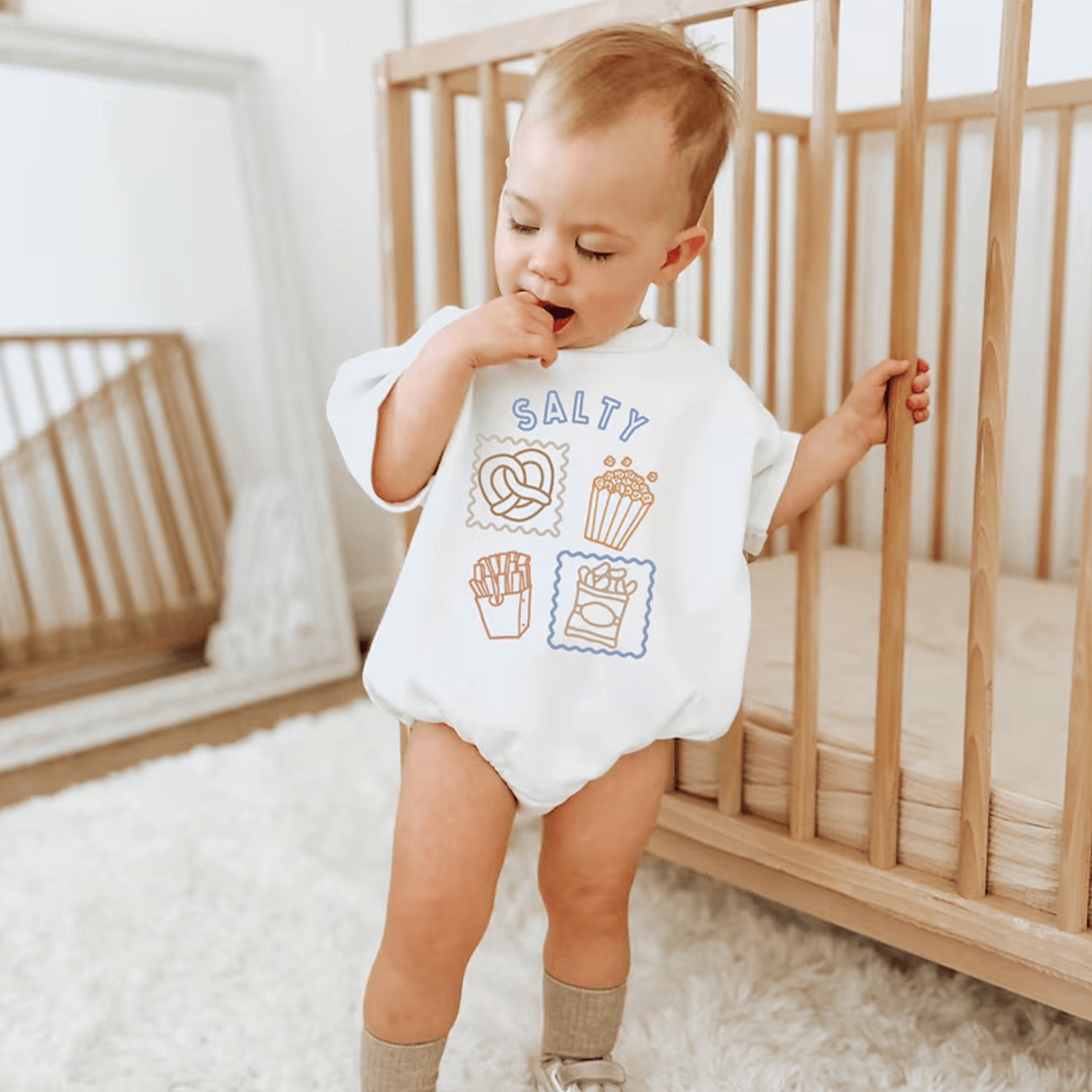 salty kids shirt, beach kids tee, coastal summer shirt, ocean lover outfit, cute beach day shirt