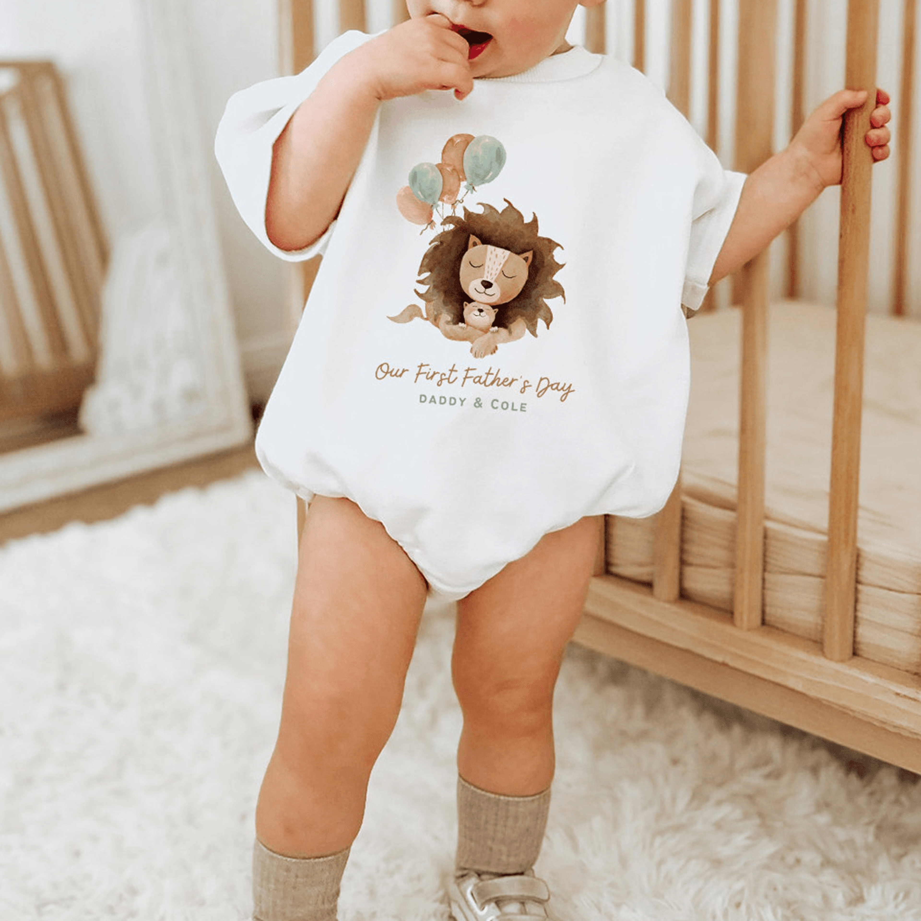 first father's day baby outfit, our first father's day bodysuit, father's day gift from baby, daddy and me outfit, new d