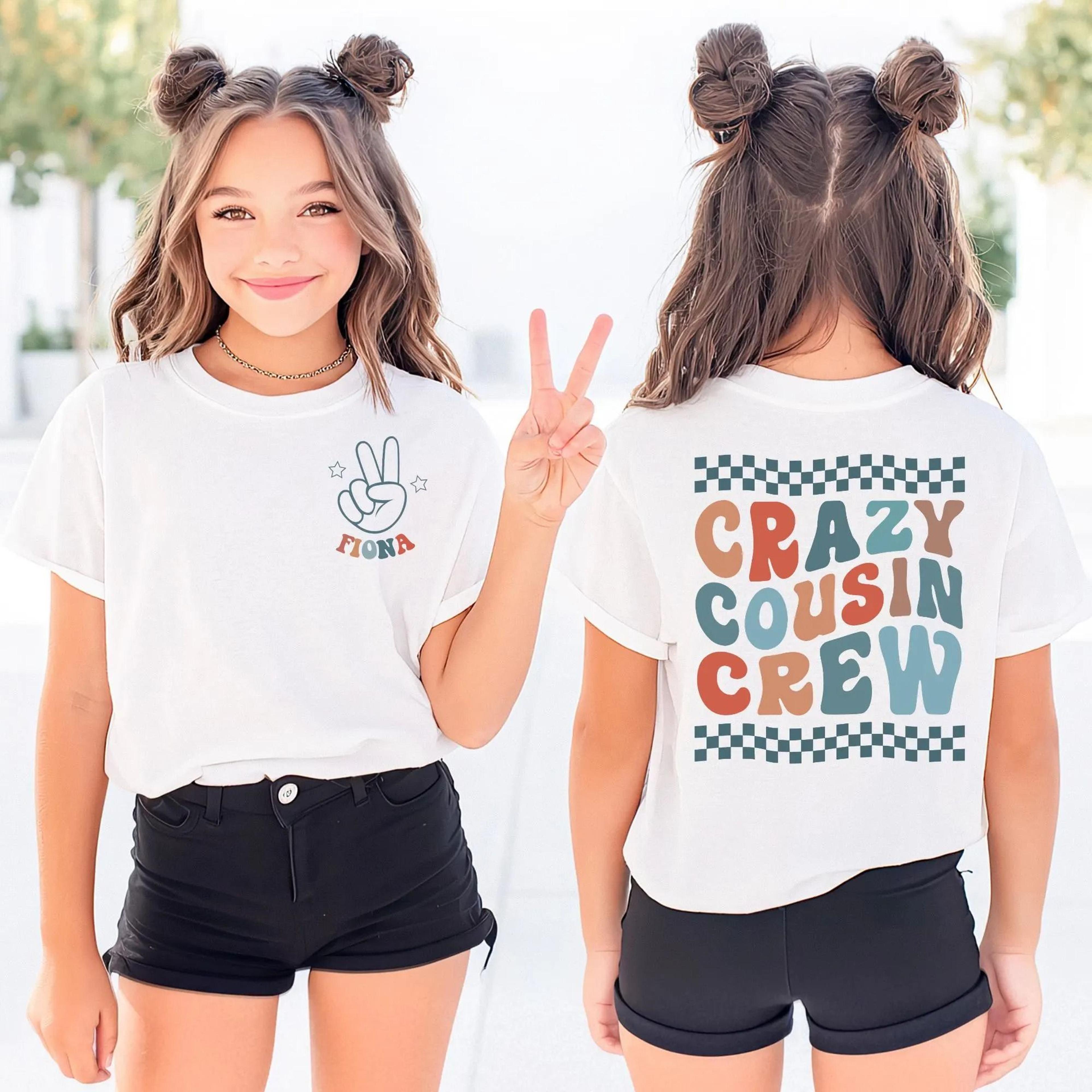 crazy cousin crew shirt, personalized cousin crew shirt, family reunion shirt, custom cousin name tee, matching cousin