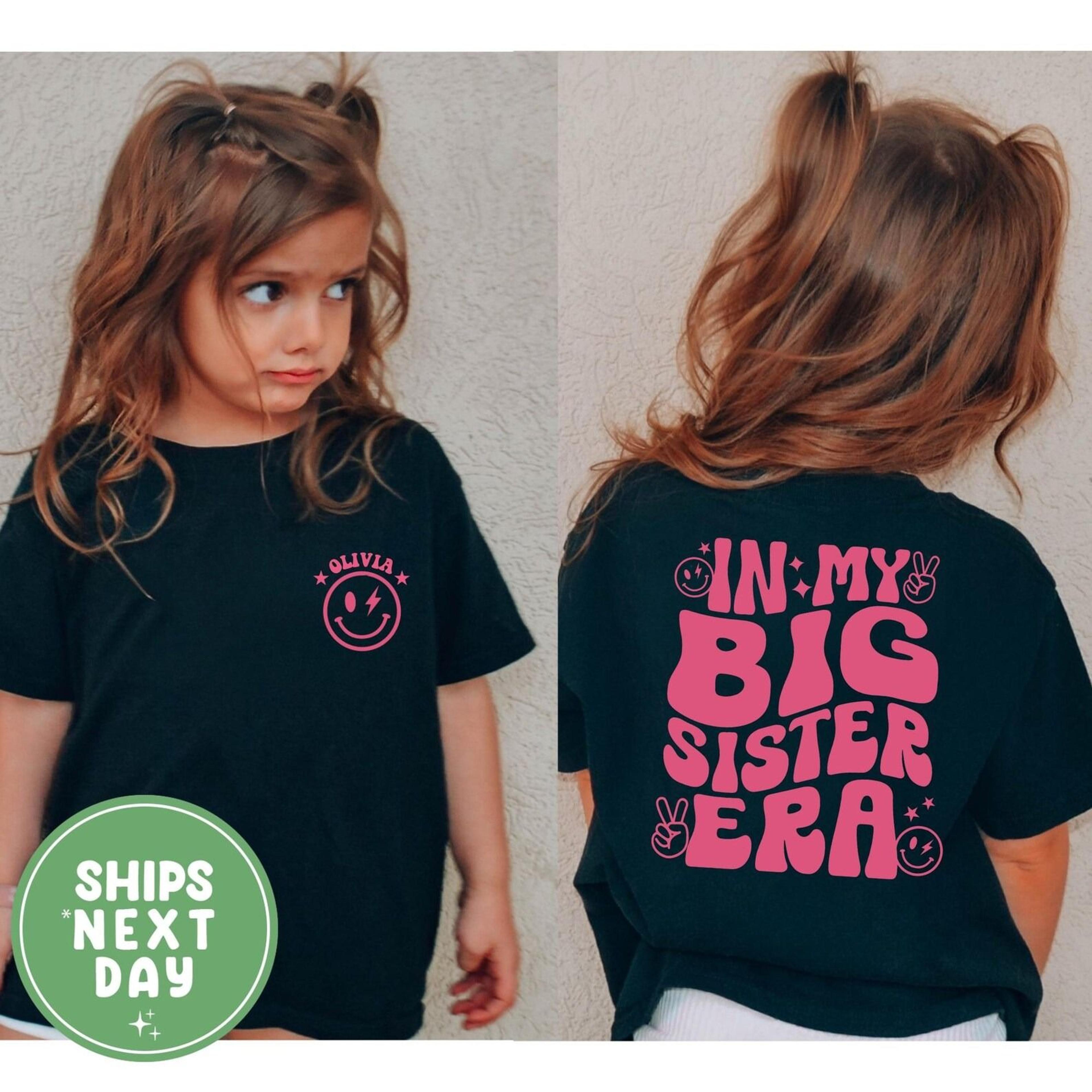 in my big sister era shirt, big sister announcement shirt, big sister tee, matching sibling shirt, pregnancy reveal tee