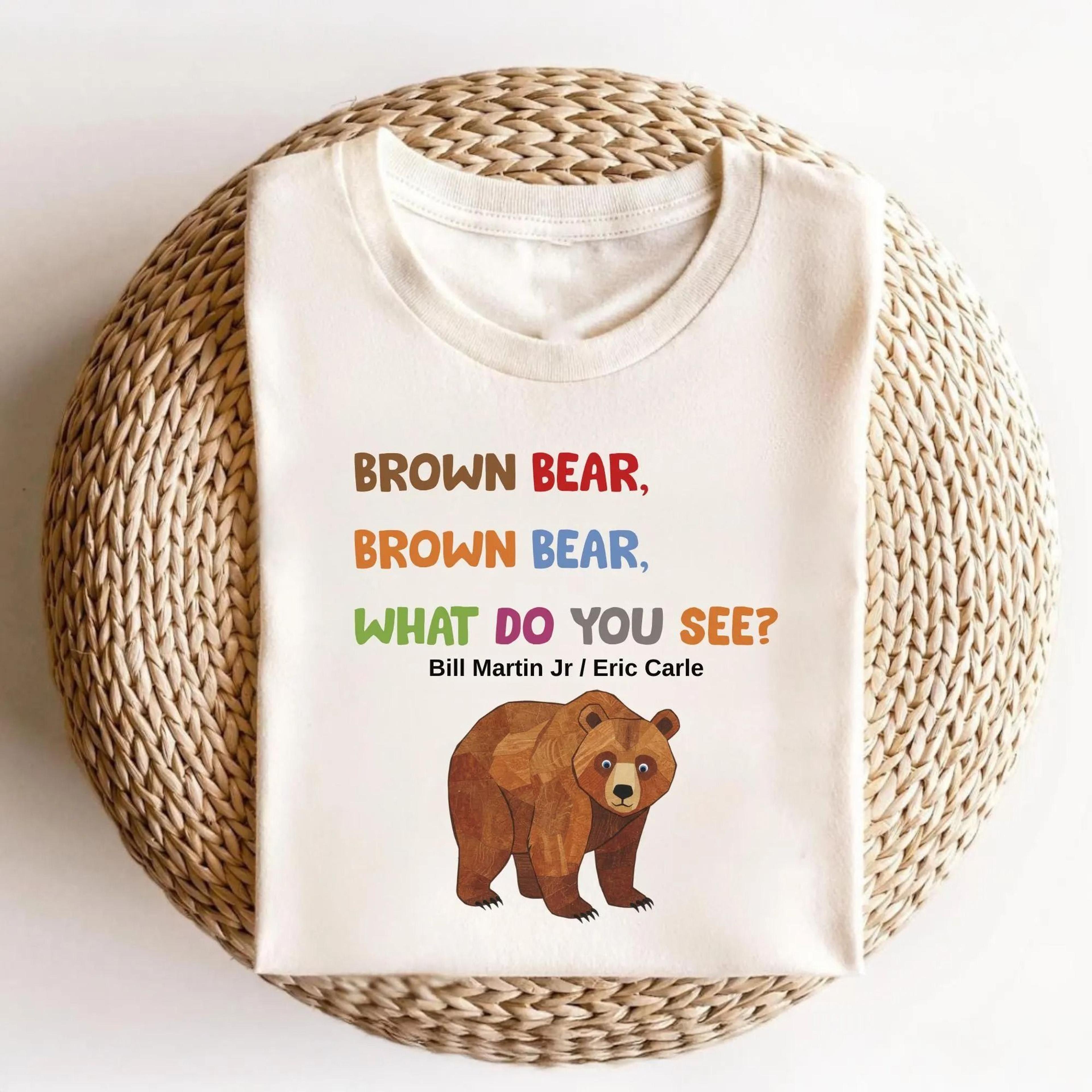 brown bear brown bear shirt, teacher reading shirt, preschool teacher tee, book lover shirt, kindergarten teacher gift,