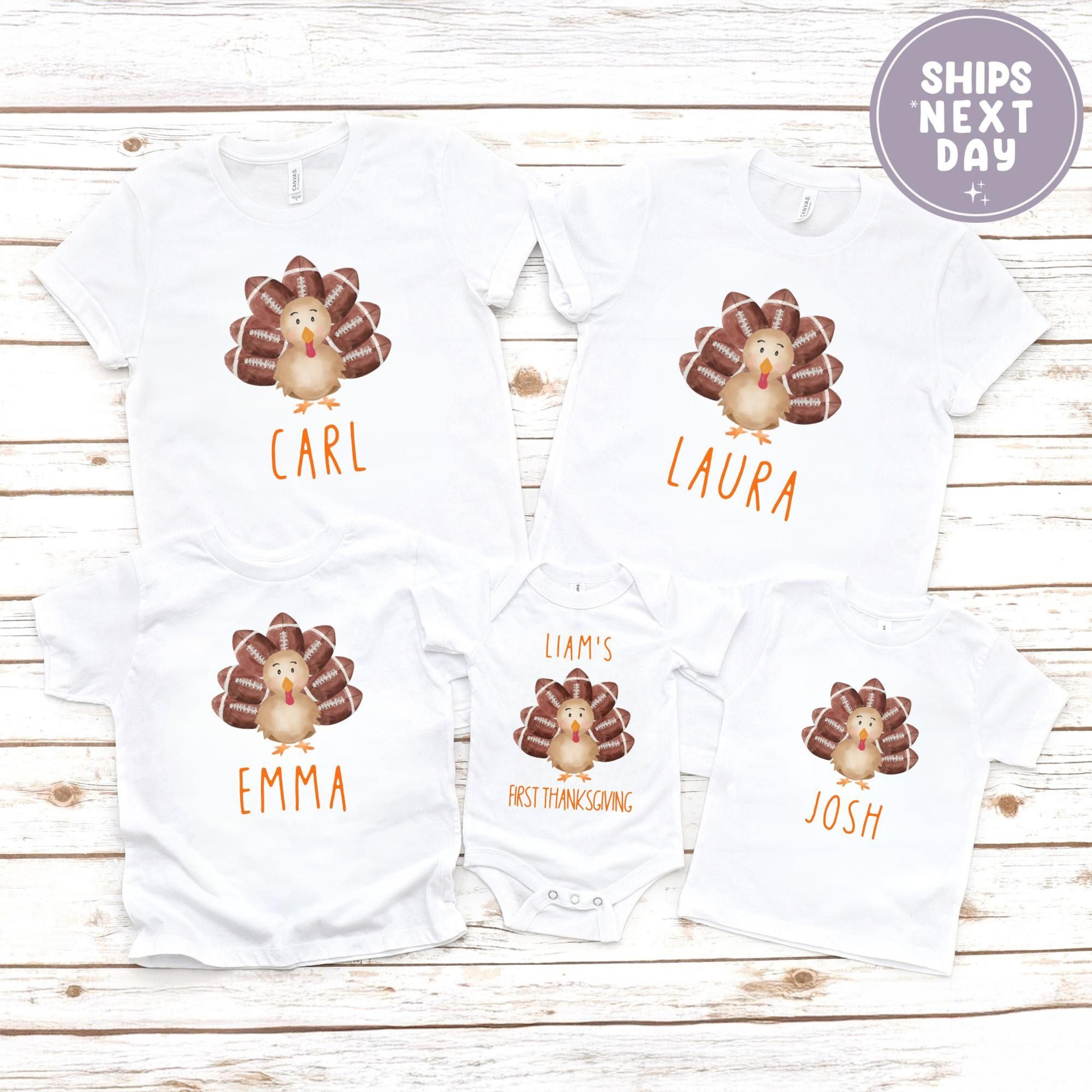 personalized turkey shirt boy, thanksgiving toddler shirt, custom name turkey tee, thanksgiving kids shirt, turkey day