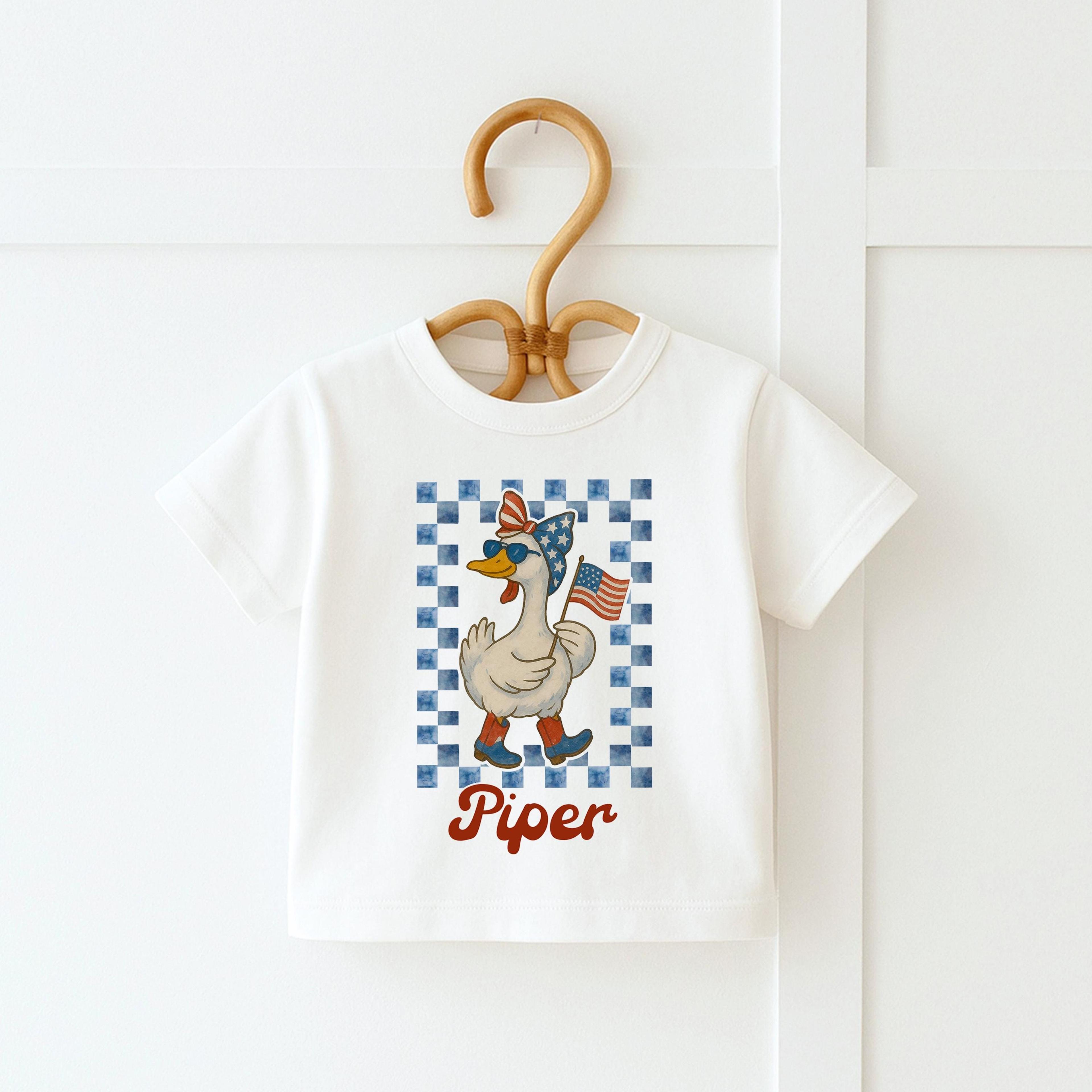 personalized 4th of july girl shirt, custom name patriotic baby outfit, usa baby girl shirt, independence day toddler te