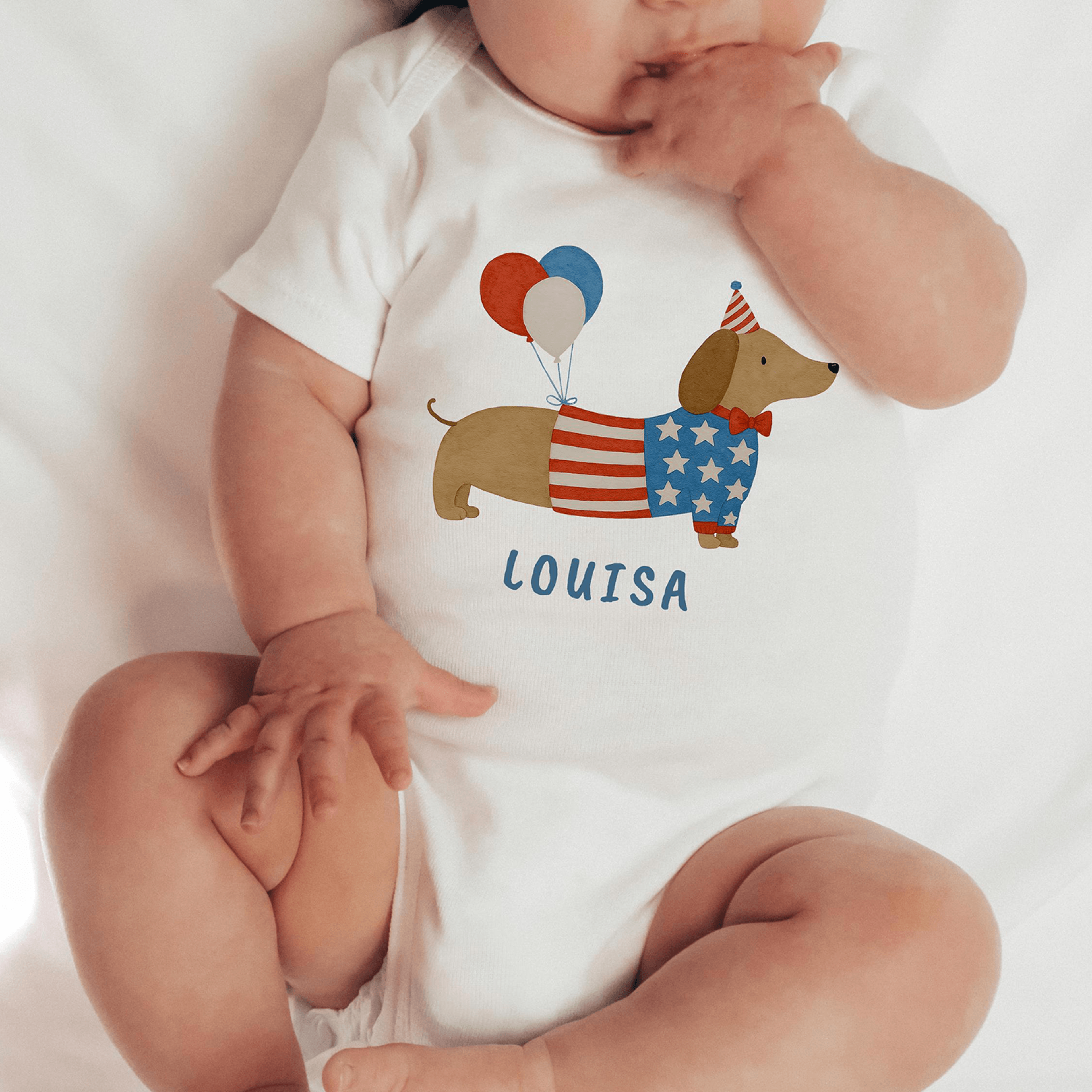 4th of july baby romper, patriotic usa baby outfit, independence day baby bodysuit, red white blue baby shirt, holiday b