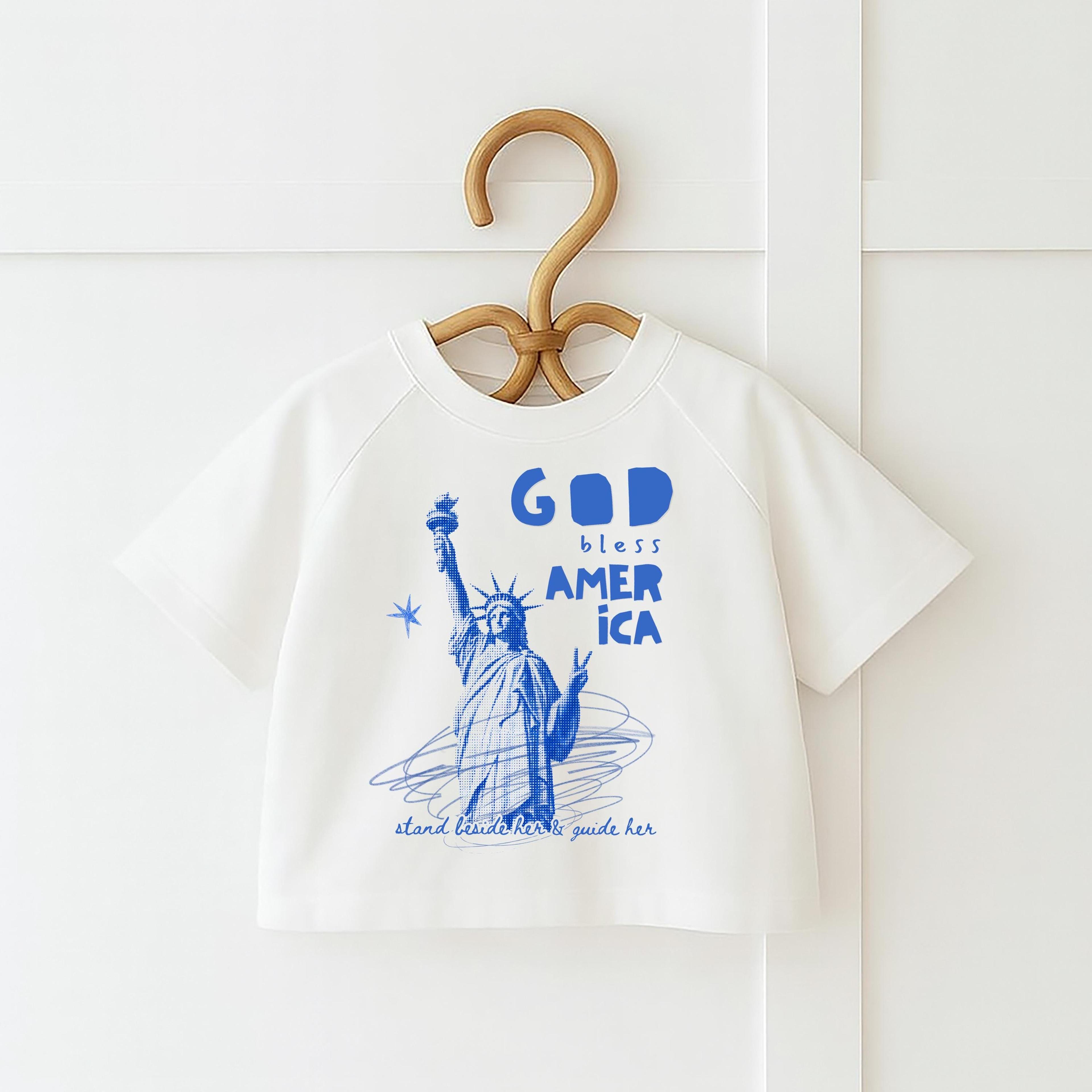 retro patriotic kids shirt, oversized fourth of july tee, vintage usa kids outfit, independence day shirt, red white blu