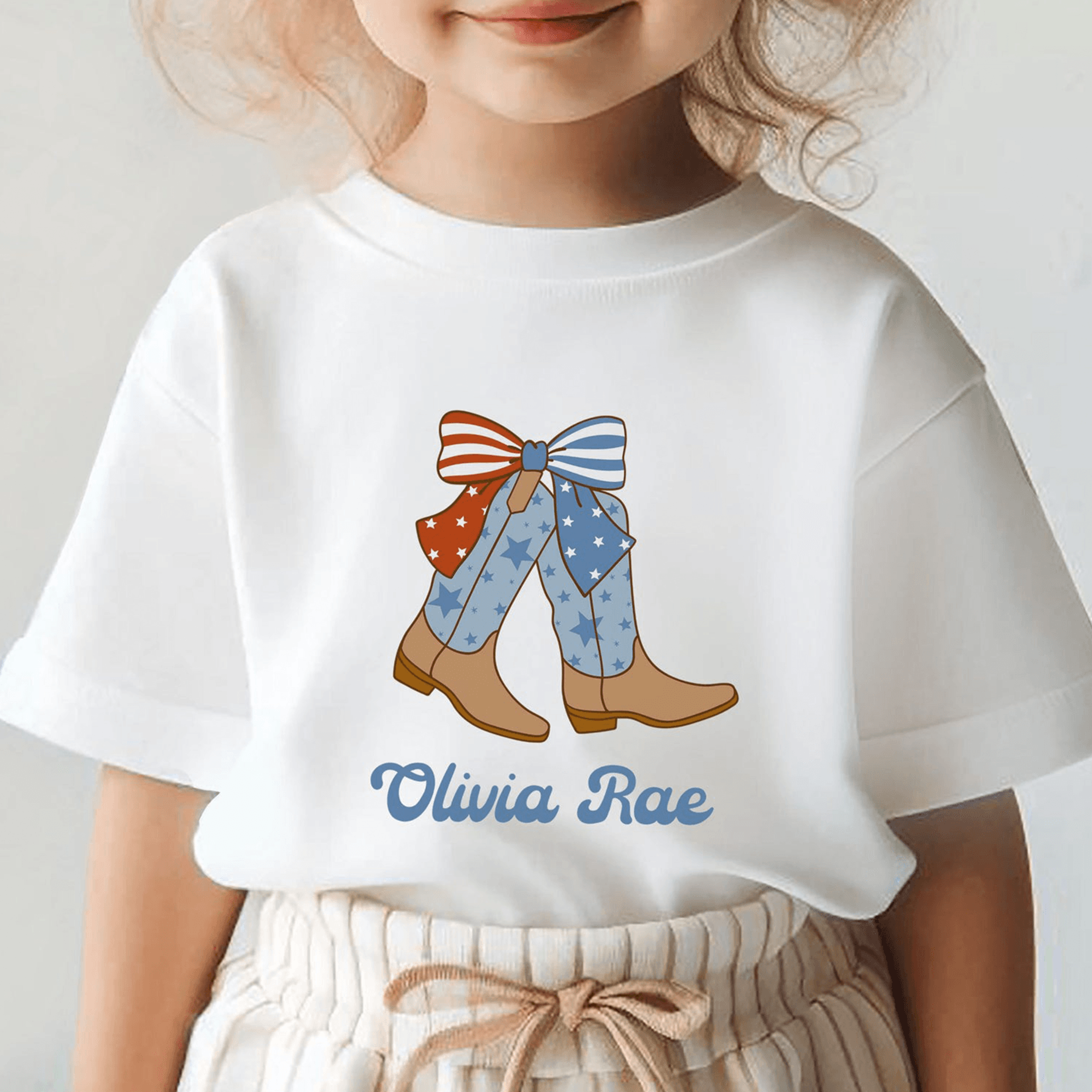 personalized patriotic girl shirt, custom name 4th of july shirt, usa baby girl outfit, independence day toddler tee, re