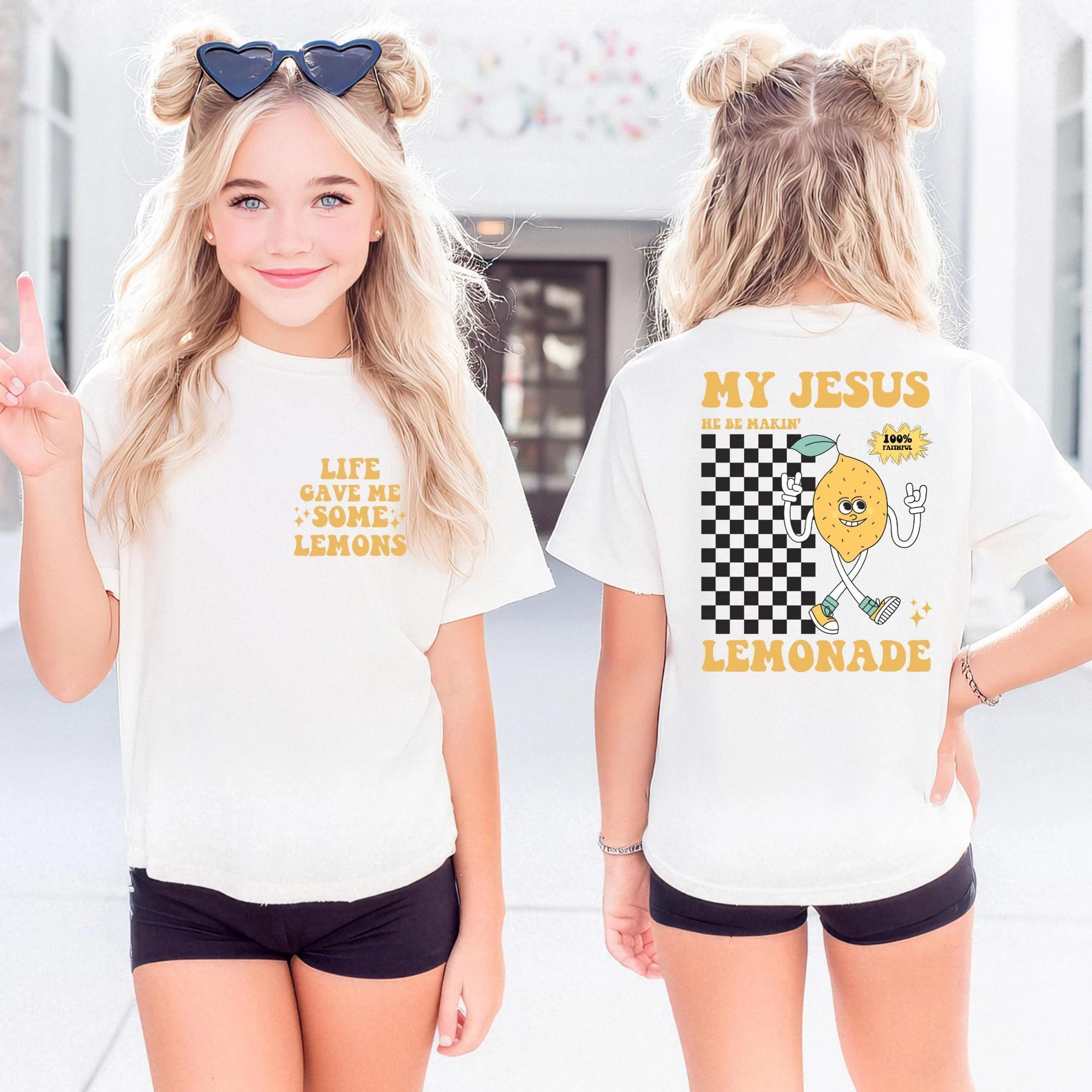 my jesus be making lemonade shirt, christian lemon shirt, life gave me some lemons tee, faith based graphic shirt