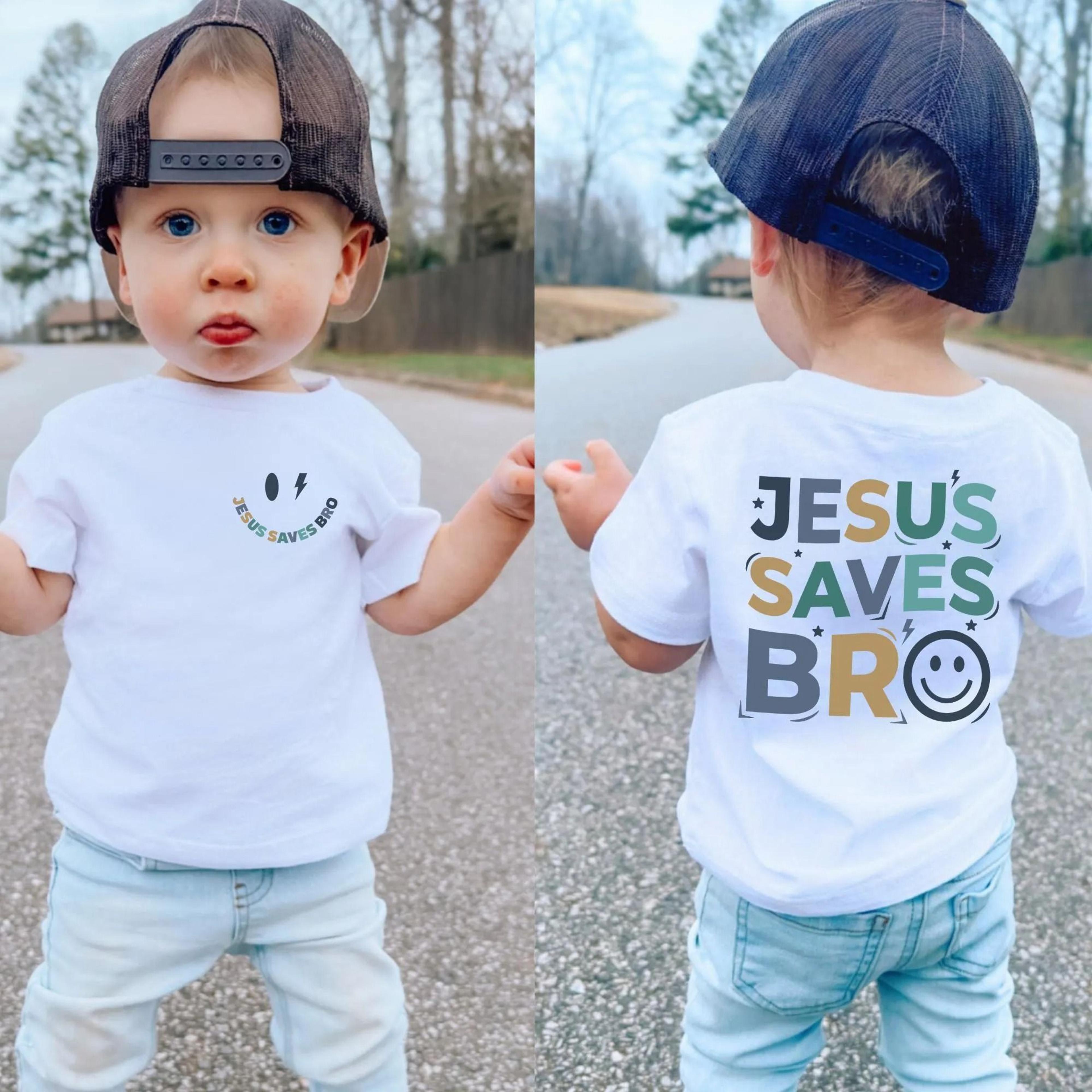 jesus saves bro kids christian shirt, christian boy shirt, faith based kids tee, jesus saves shirt for boys, religious