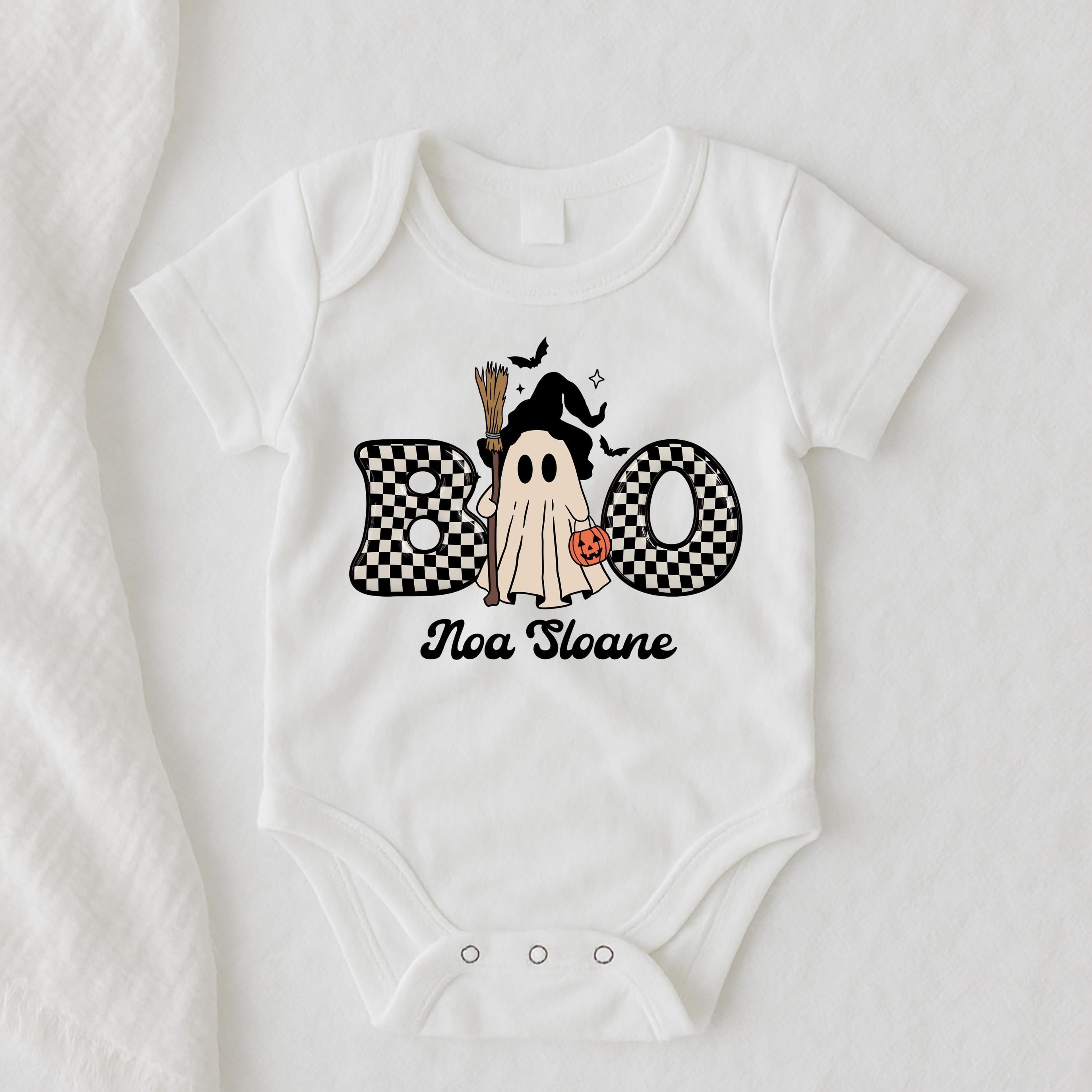 girls witch ghost halloween shirt, cute witch ghost outfit, spooky season girl tee, halloween party shirt, trendy fall h